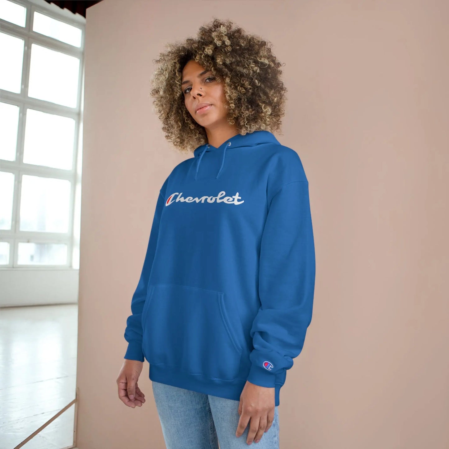 Chevrolet LOGO Champion Hoodie Printify