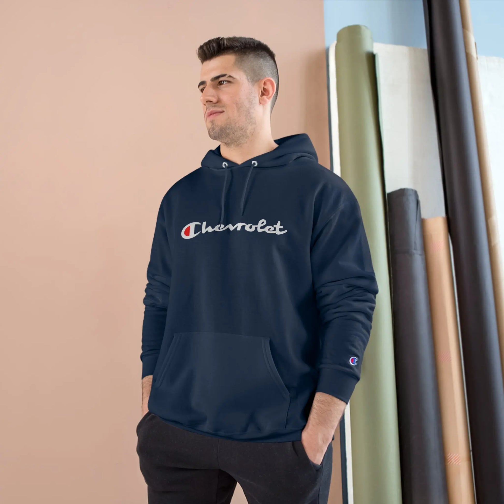 Chevrolet LOGO Champion Hoodie Printify