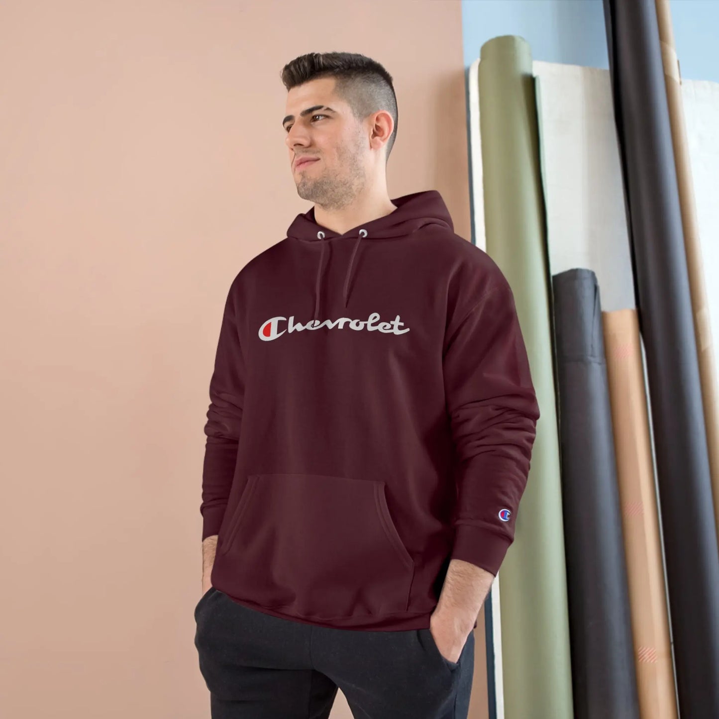 Chevrolet LOGO Champion Hoodie Printify