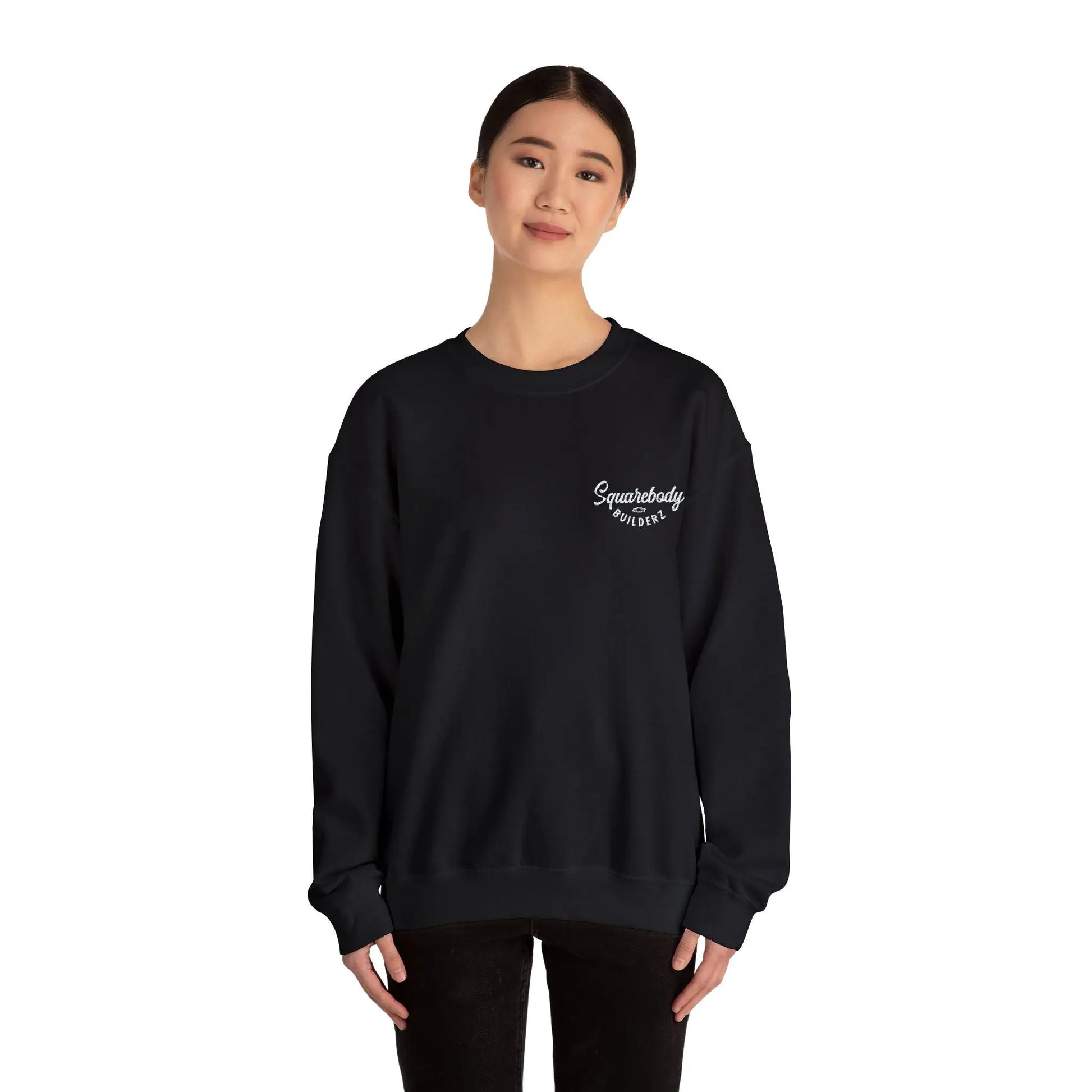 Embroidered LOGO crewneck sweater Printify