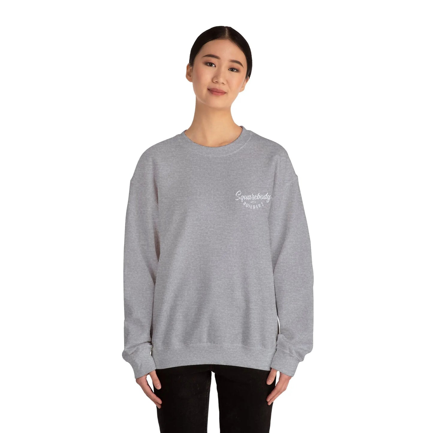 Embroidered LOGO crewneck sweater Printify