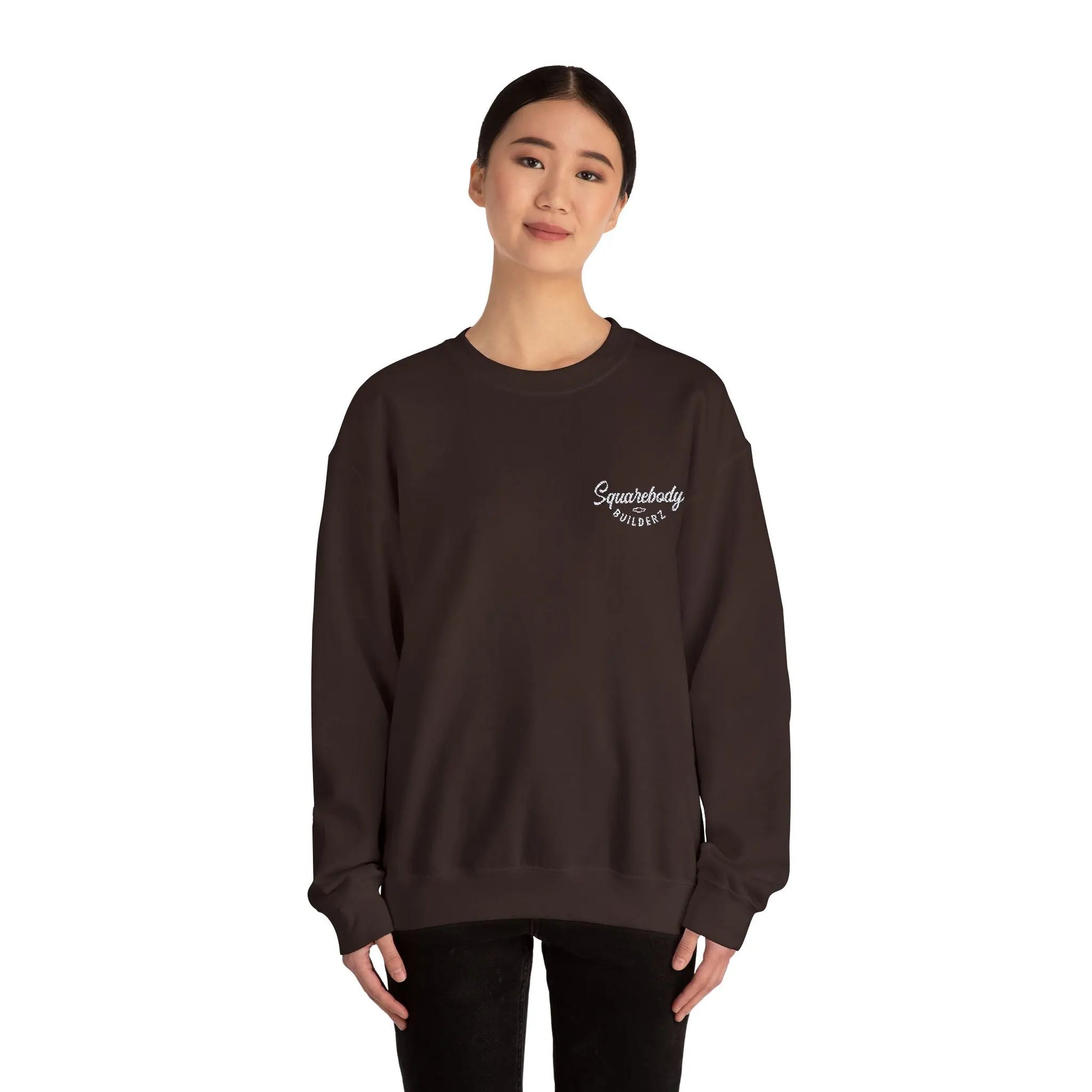Embroidered LOGO crewneck sweater Printify