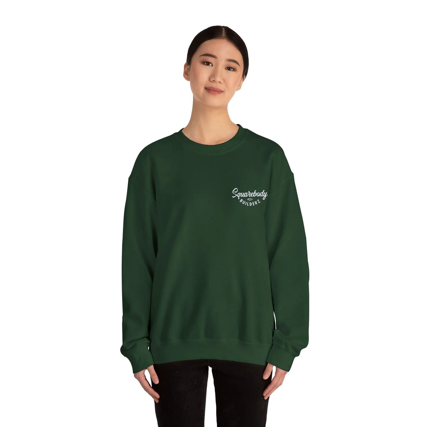Embroidered LOGO crewneck sweater Printify