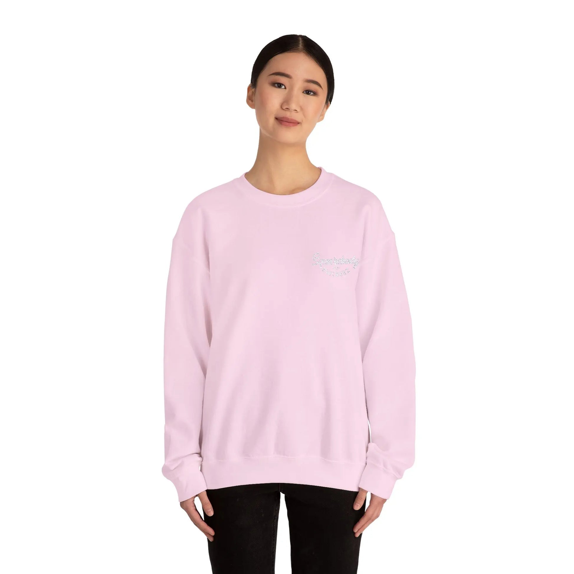 Embroidered LOGO crewneck sweater Printify