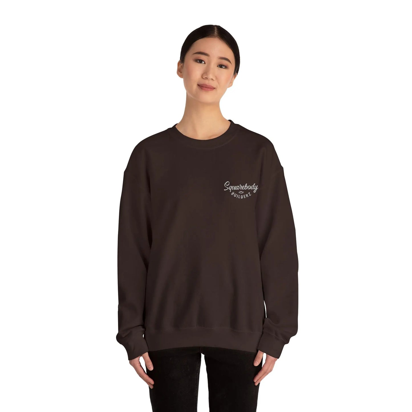 Embroidered LOGO crewneck sweater Printify