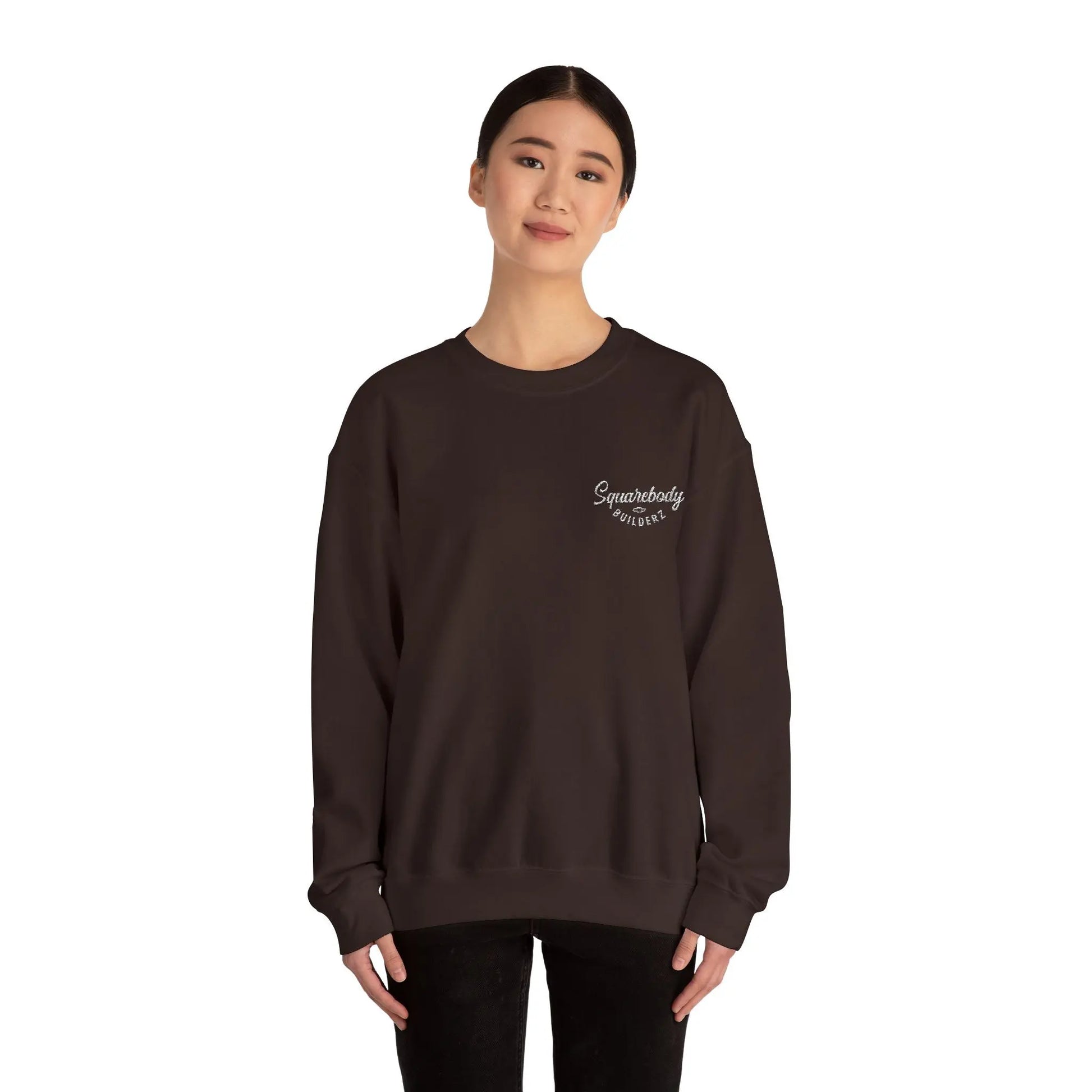 Embroidered LOGO crewneck sweater Printify