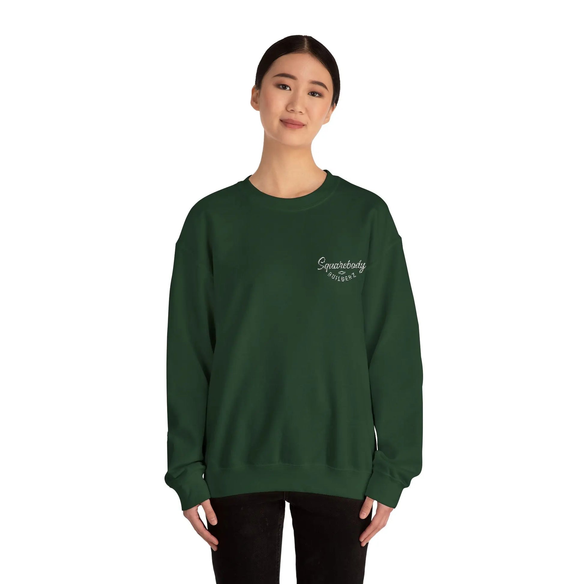 Embroidered LOGO crewneck sweater Printify