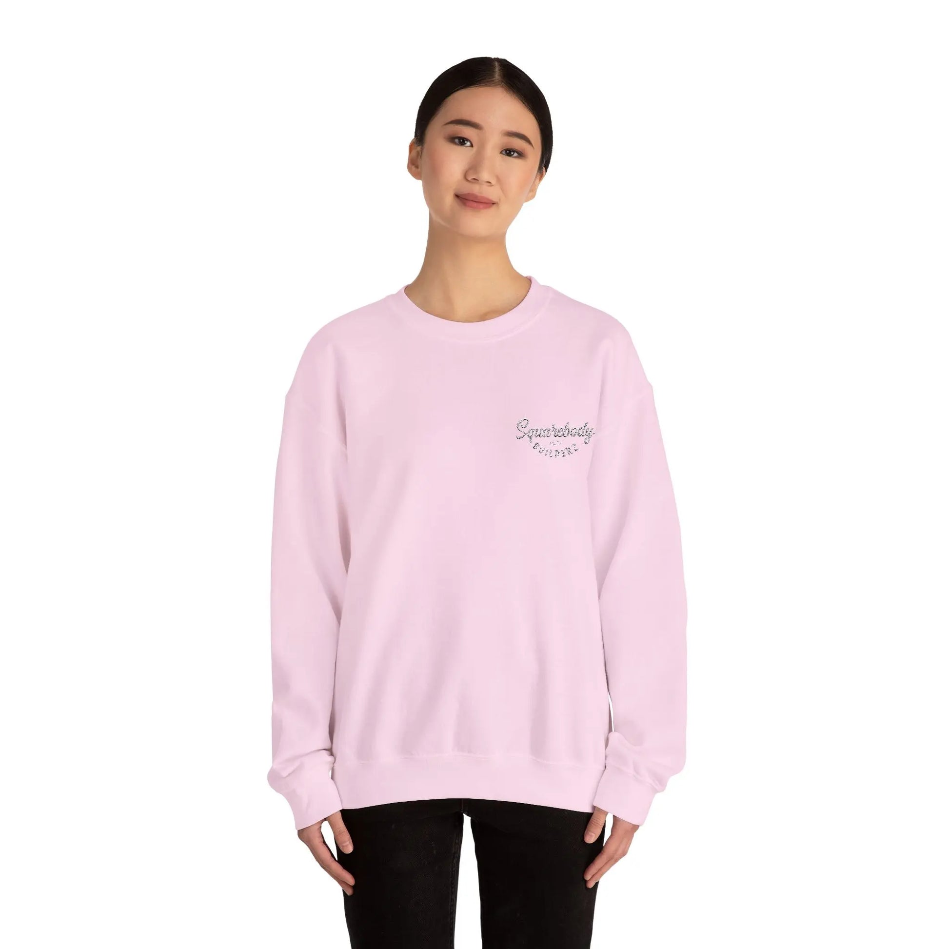 Embroidered LOGO crewneck sweater Printify