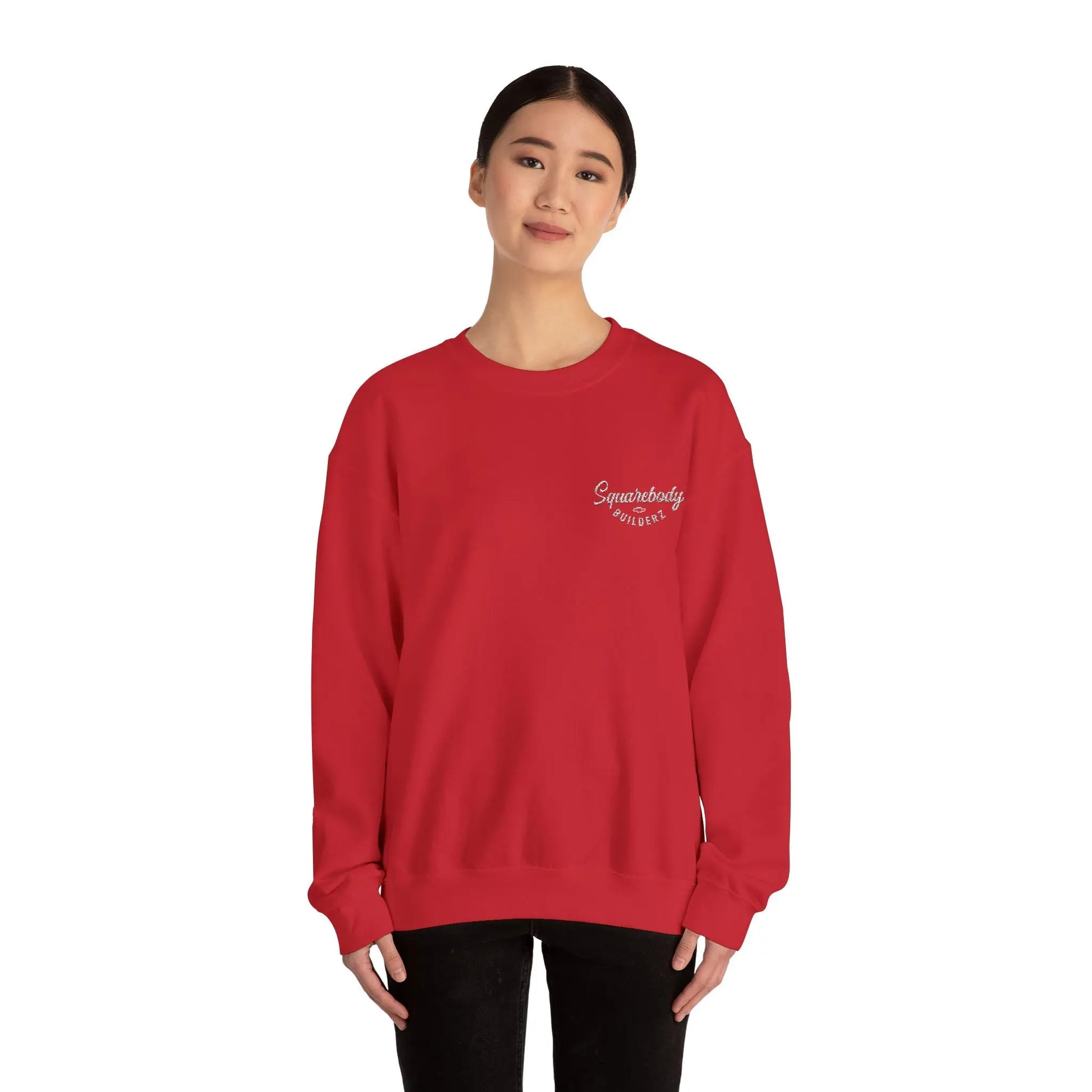 Embroidered LOGO crewneck sweater Printify