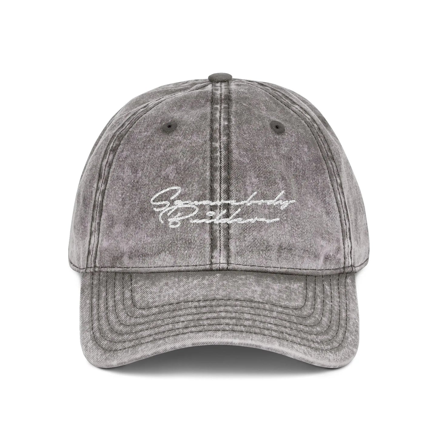 Embroidered Vintage Cap DAD HAT signature series Printify