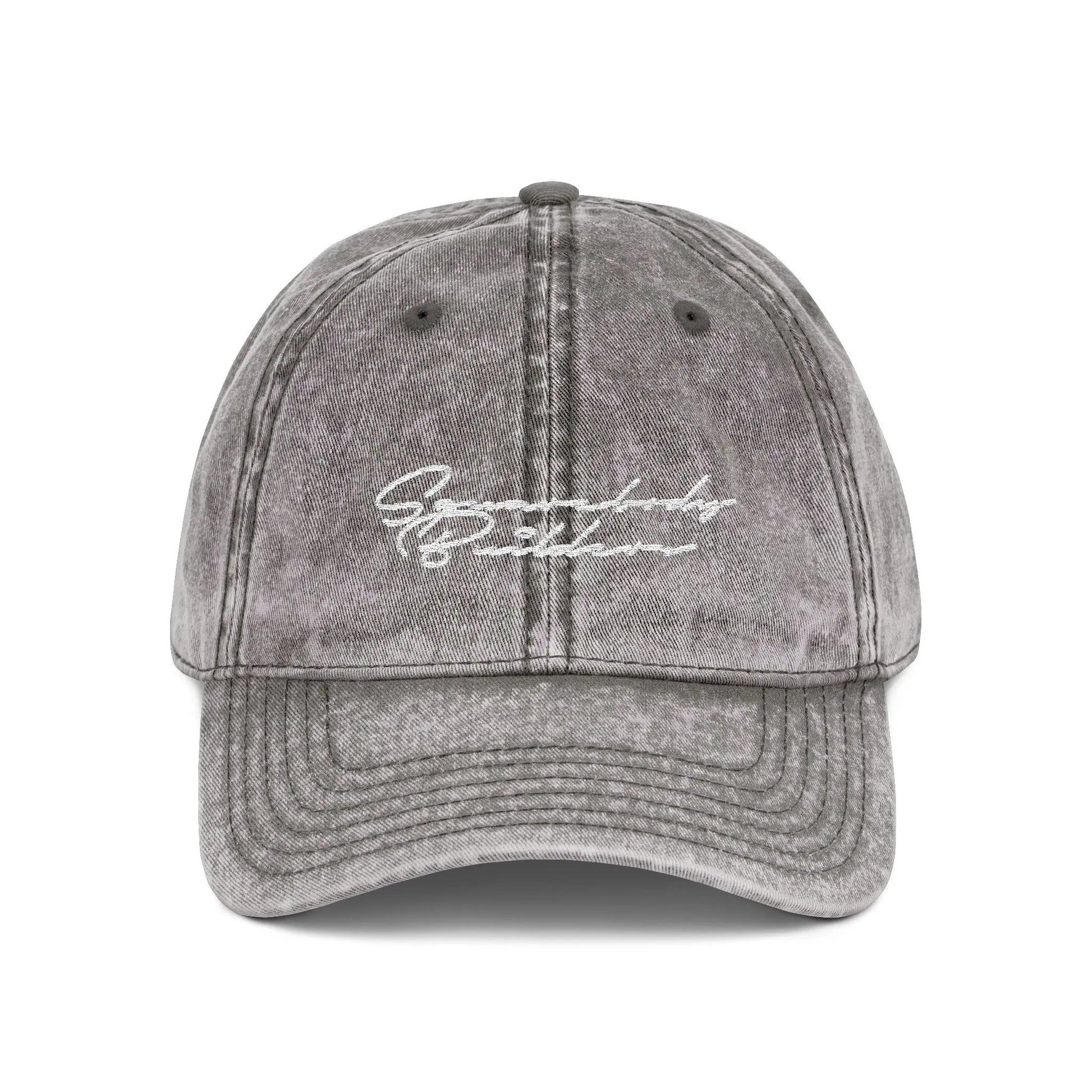 Embroidered Vintage Cap DAD HAT signature series Printify