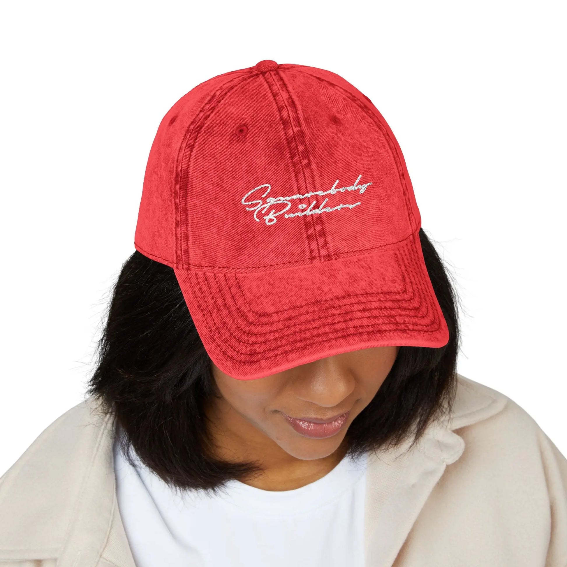 Embroidered Vintage Cap DAD HAT signature series Printify