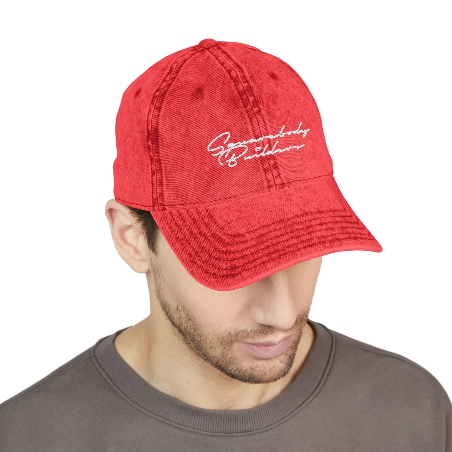 Embroidered Vintage Cap DAD HAT signature series Printify