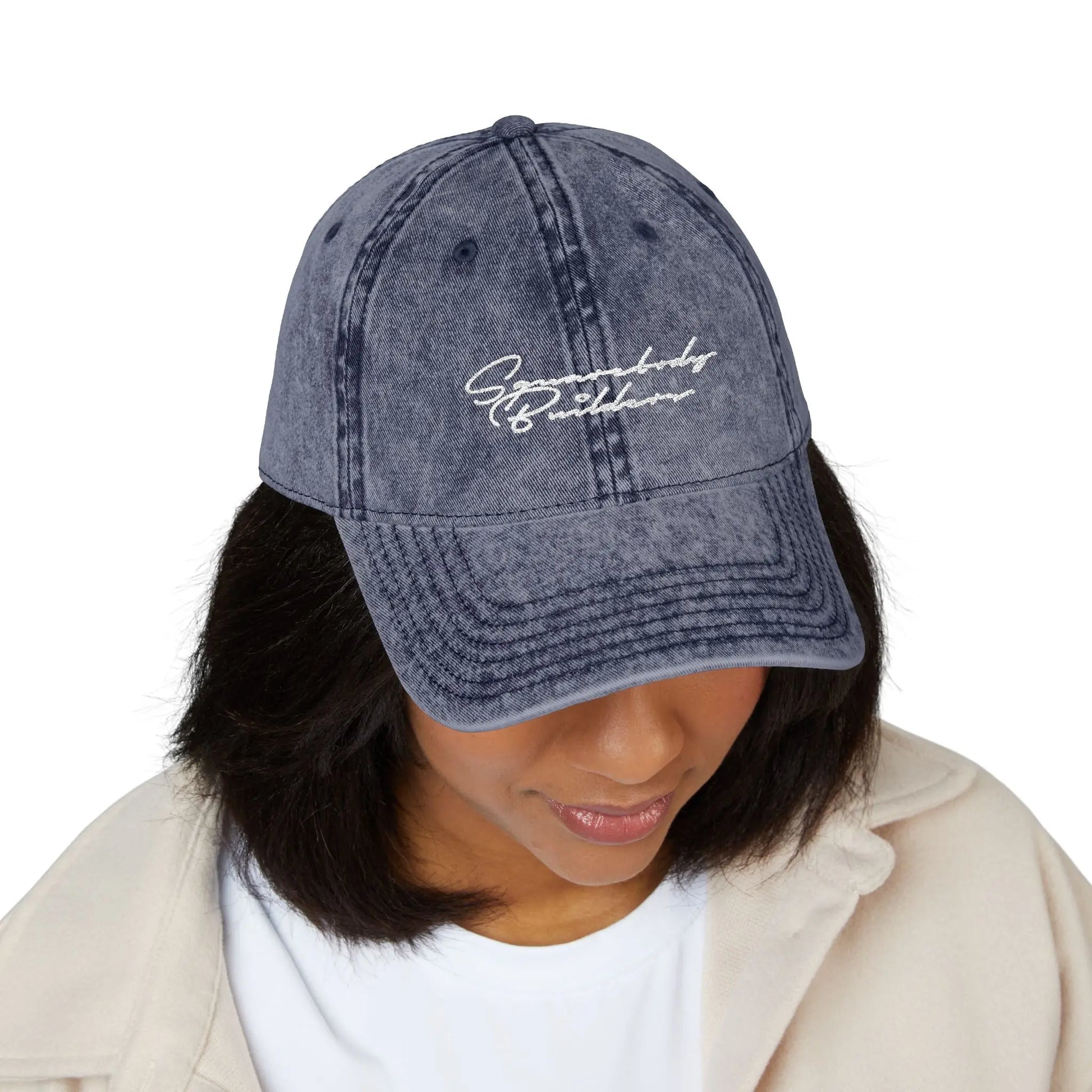 Embroidered Vintage Cap DAD HAT signature series Printify