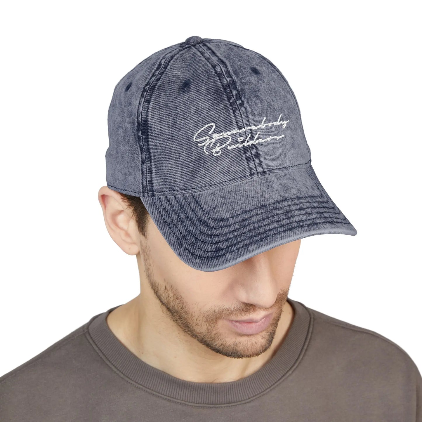 Embroidered Vintage Cap DAD HAT signature series Printify