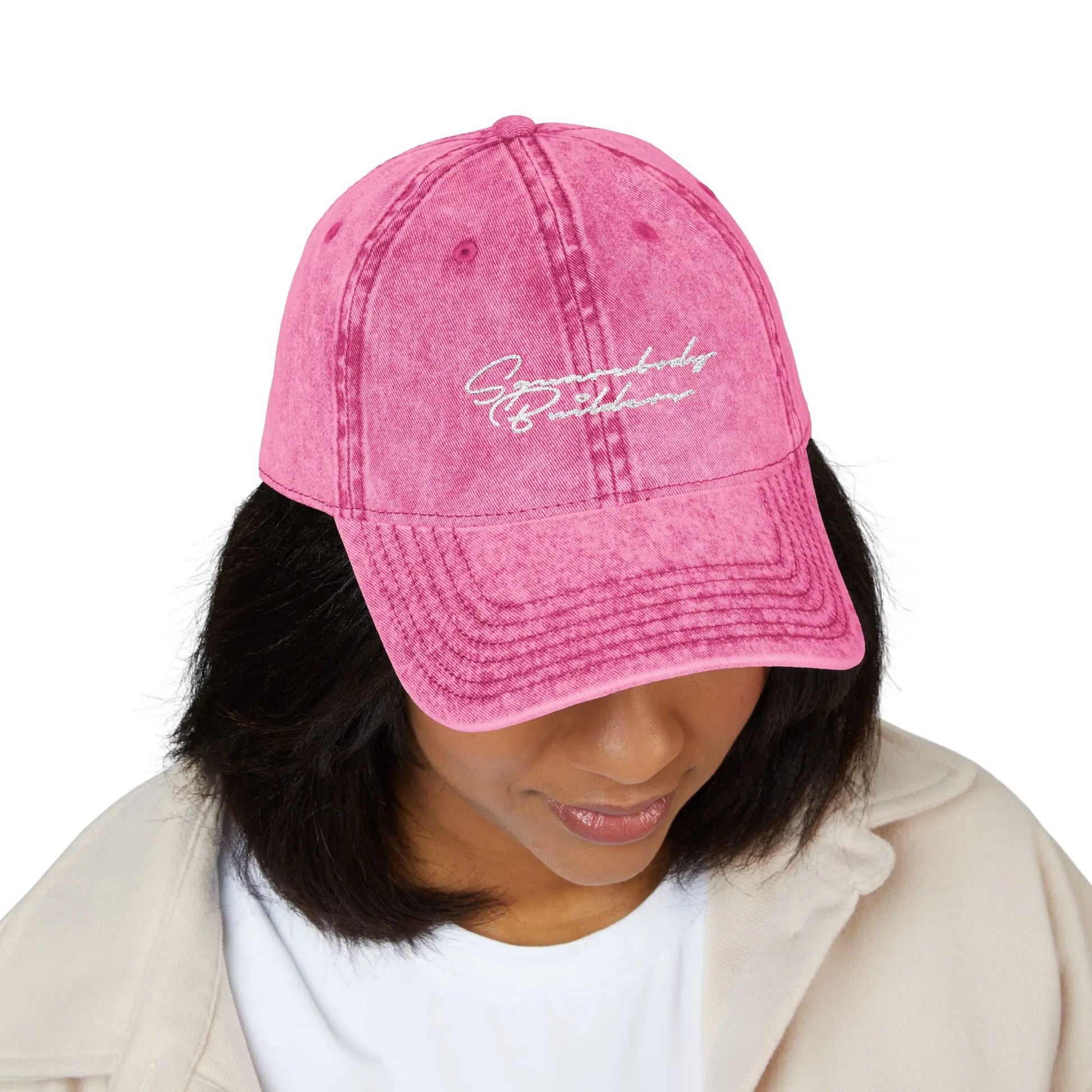 Embroidered Vintage Cap DAD HAT signature series Printify
