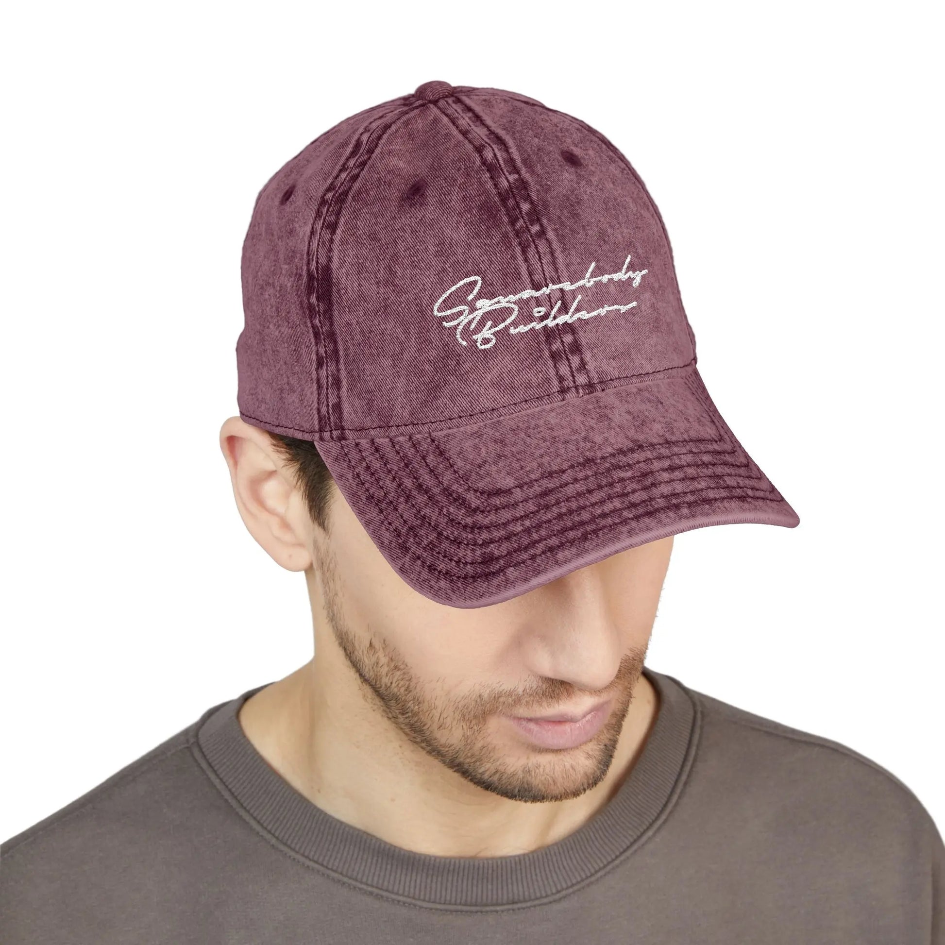 Embroidered Vintage Cap DAD HAT signature series Printify