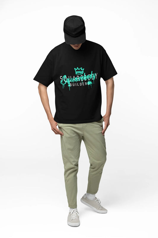 Graffiti Urban Oversized Tee SQUAREBODY BUILDERZ graffiti tee Printify