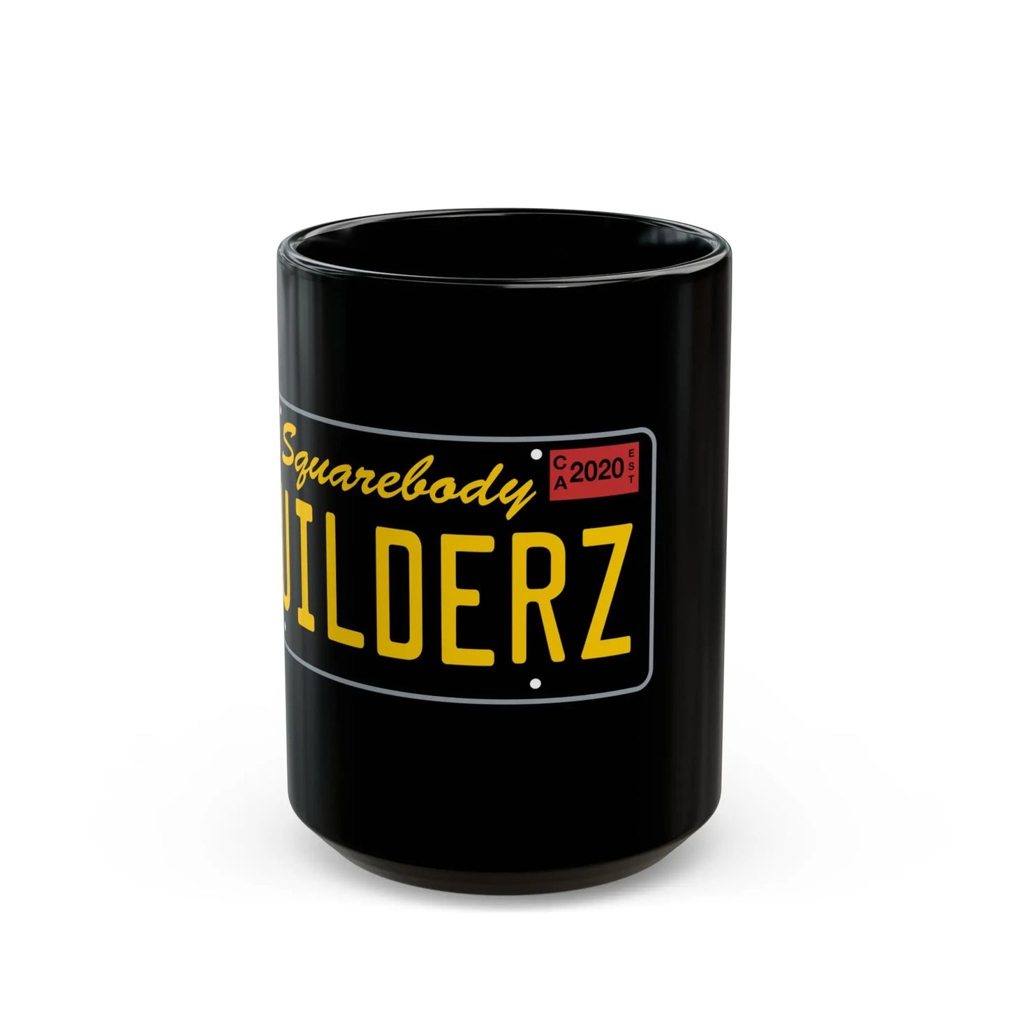 License Plate Squarebody Builderz coffee mug Printify