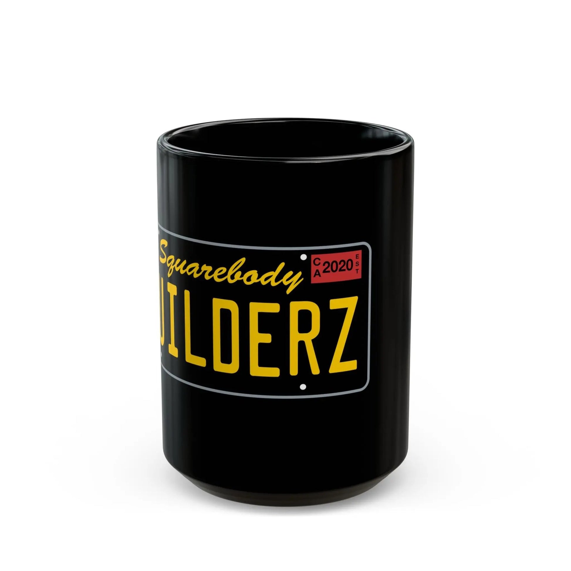 License Plate Squarebody Builderz coffee mug Printify