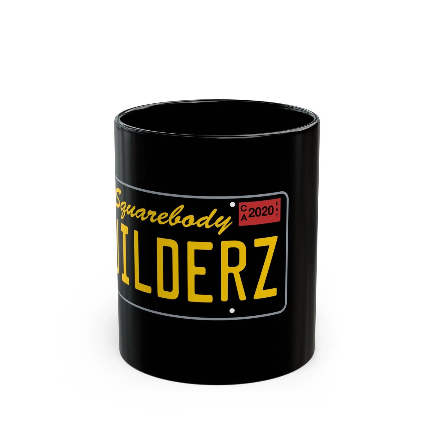 License Plate Squarebody Builderz coffee mug Printify