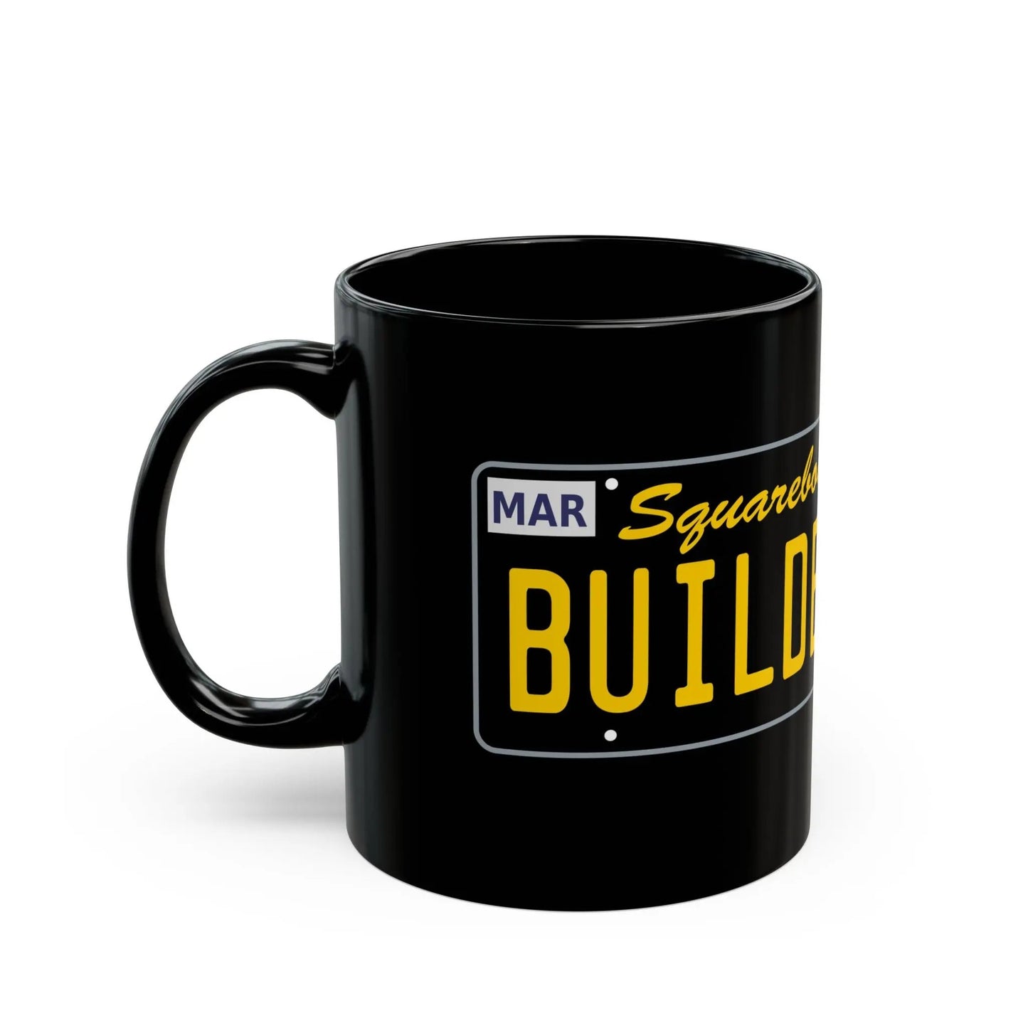 License Plate Squarebody Builderz coffee mug Printify