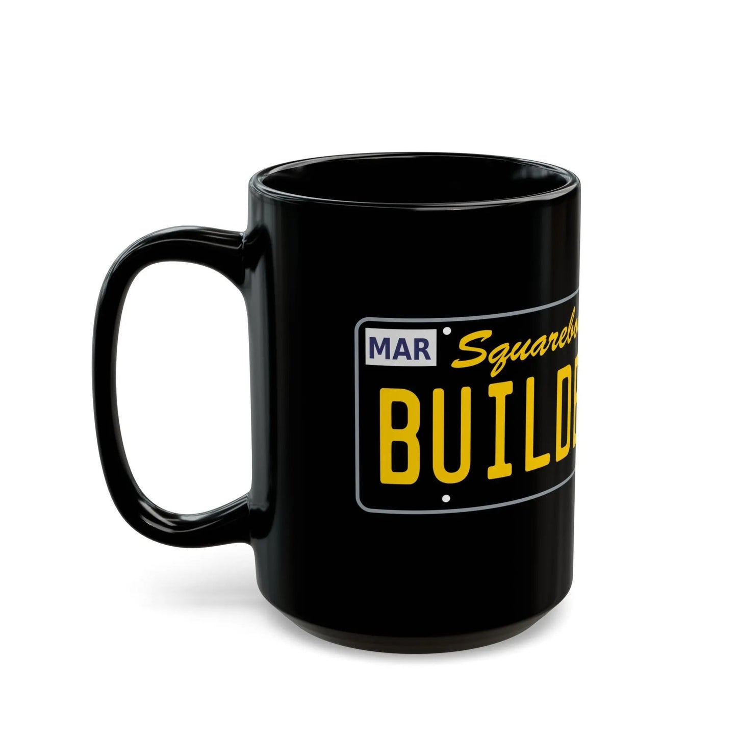 License Plate Squarebody Builderz coffee mug Printify