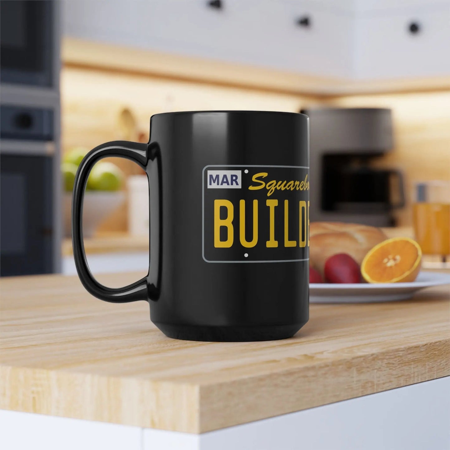 License Plate Squarebody Builderz coffee mug Printify