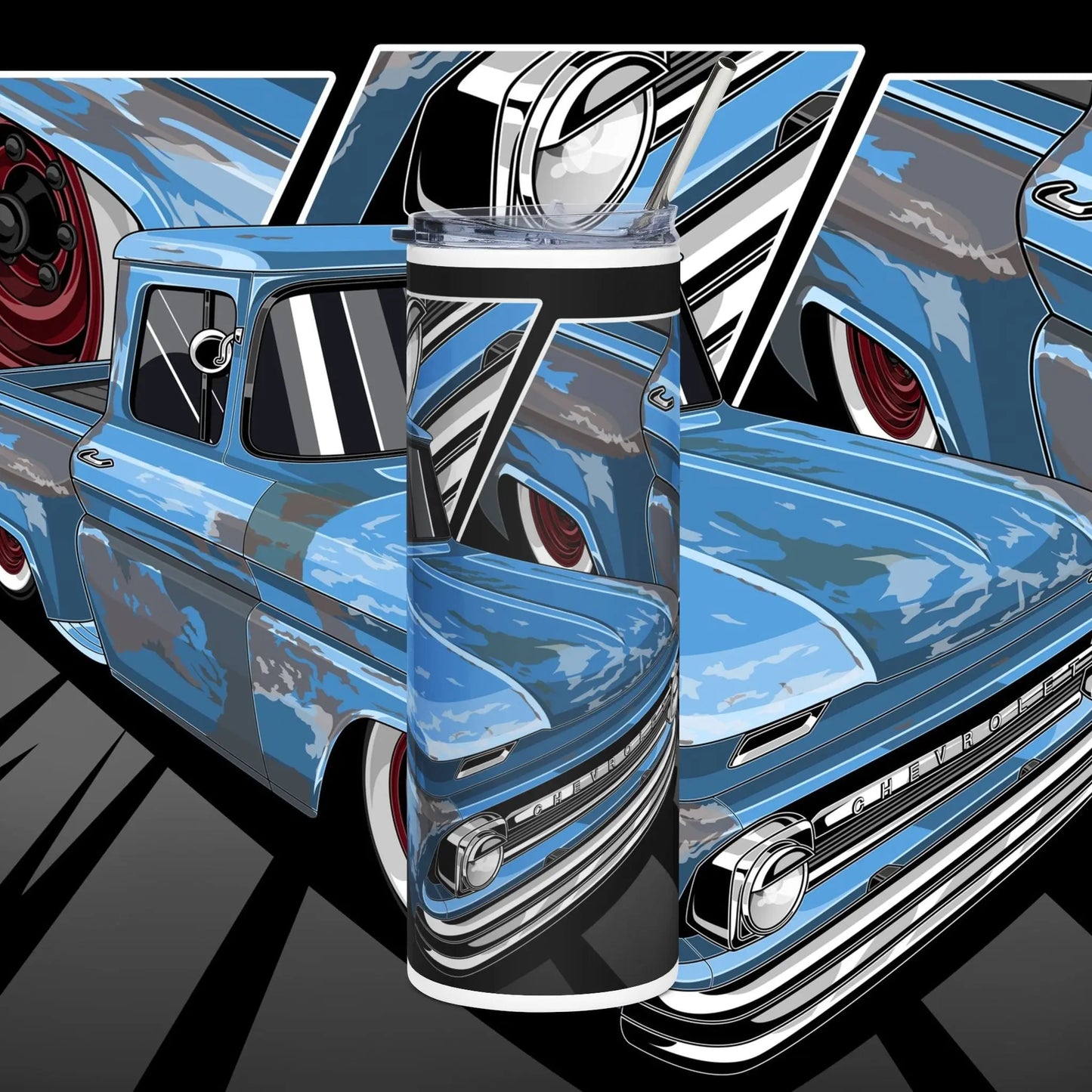 Patina C10 stepside 20oz Stainless Steel Tumbler Printify