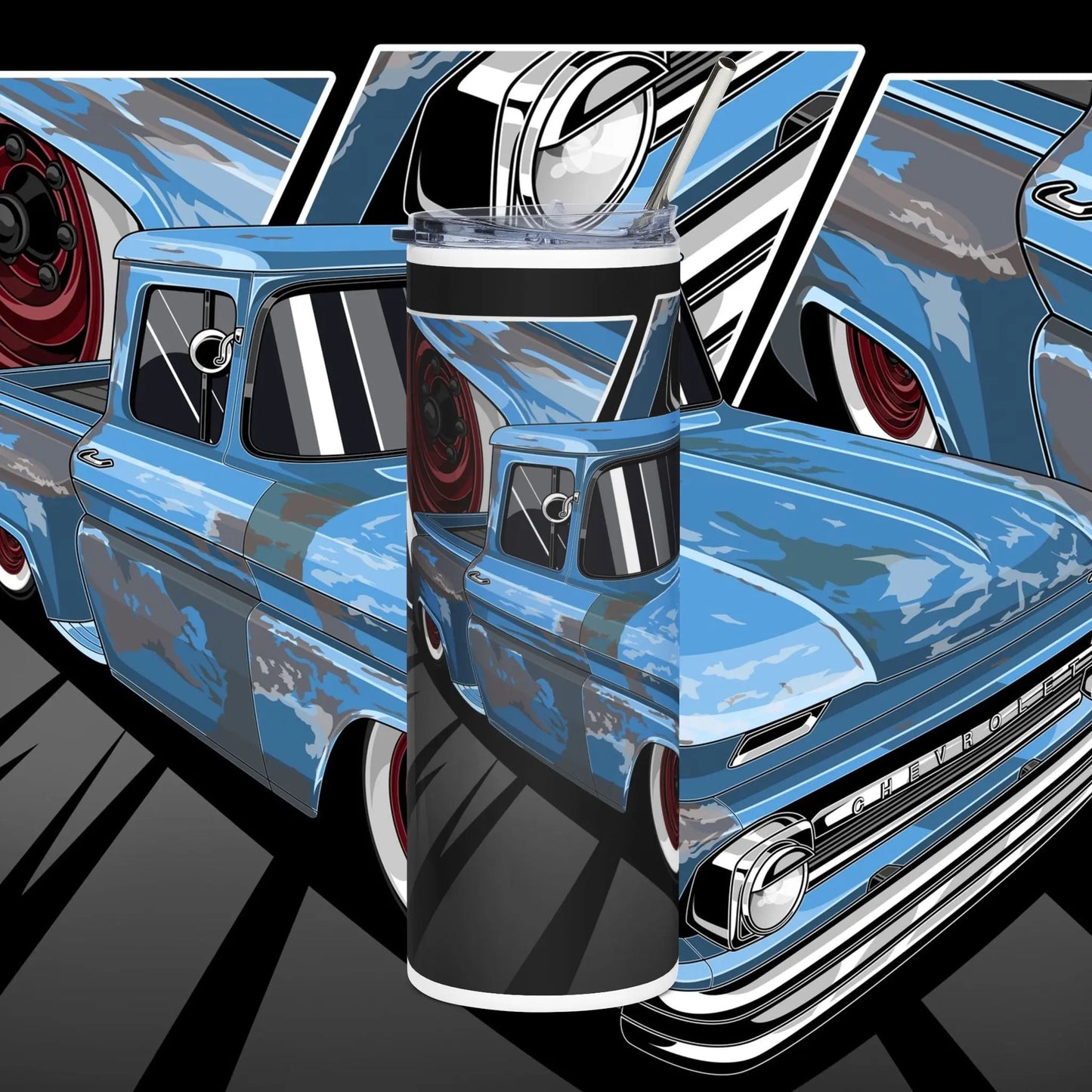 Patina C10 stepside 20oz Stainless Steel Tumbler Printify