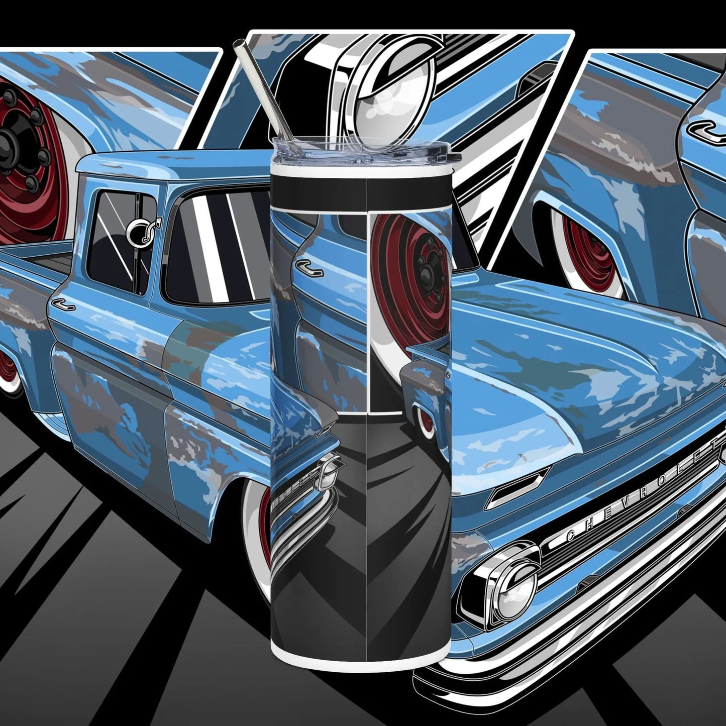 Patina C10 stepside 20oz Stainless Steel Tumbler Printify