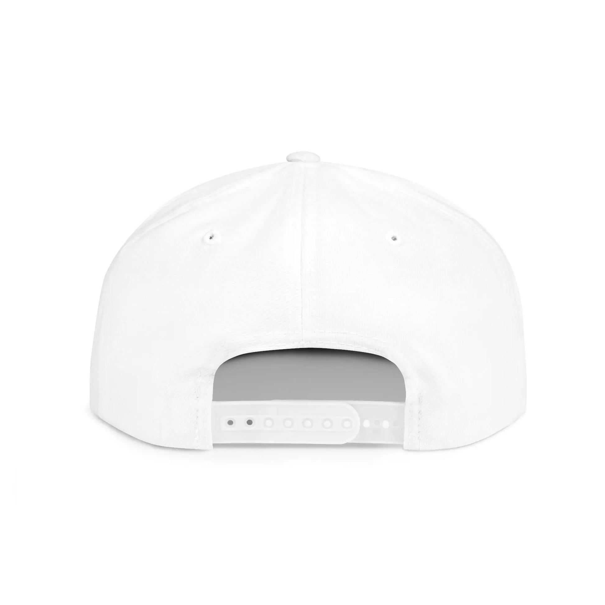 SQUAREBODU_BUILDERZ round logo BLK Flat Bill Snapback Printify