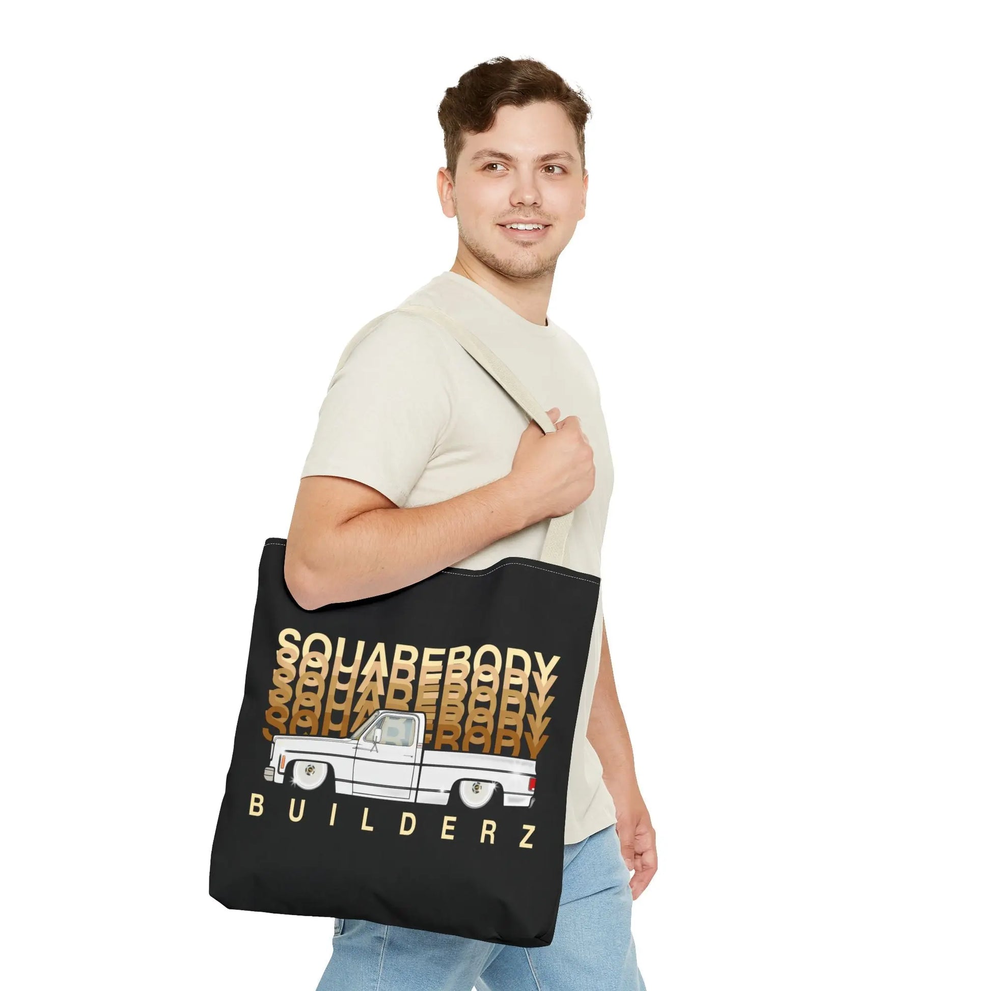 SQUAREBODY BUILDERZ Tote Bag (AOP) Printify