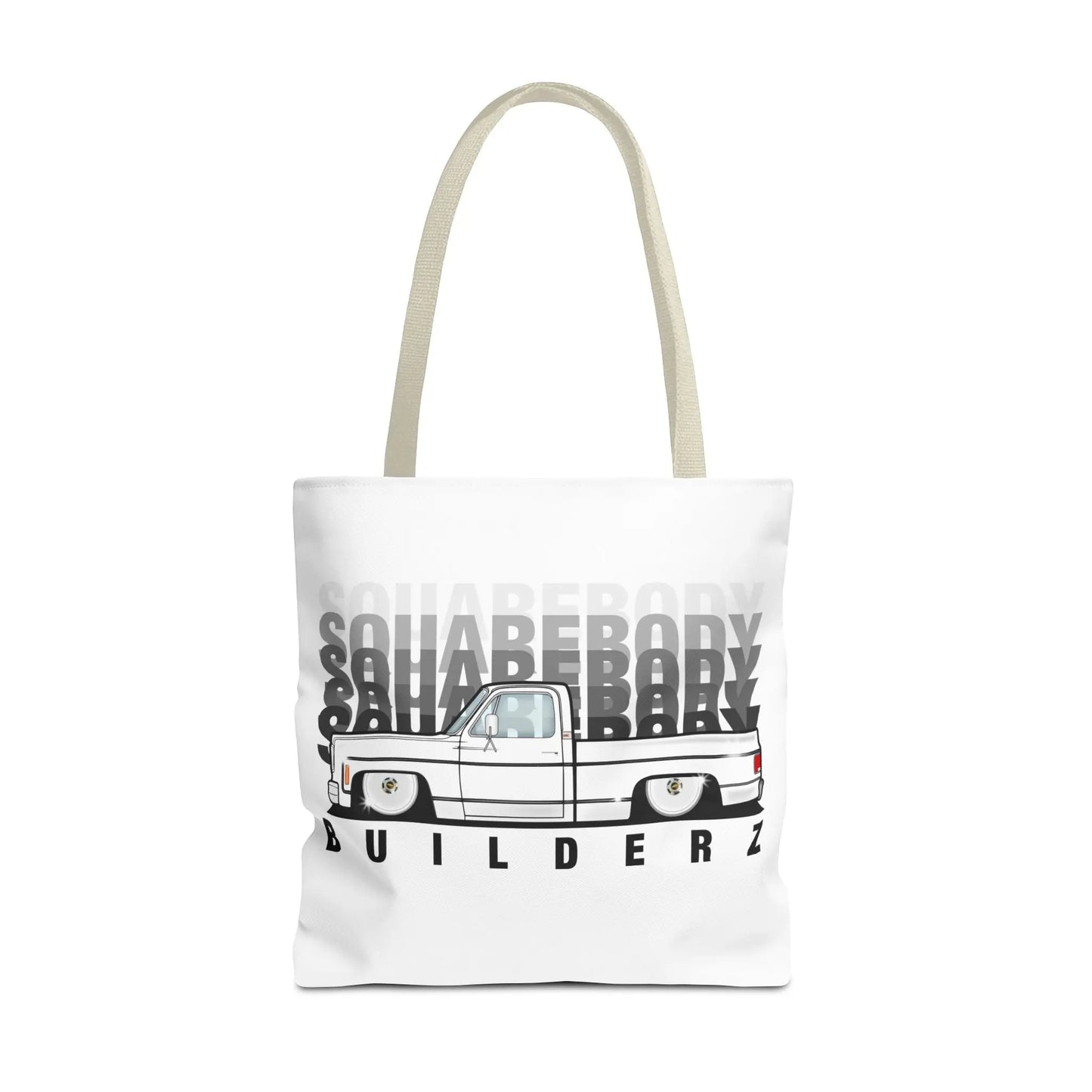 SQUAREBODY BUILDERZ Tote Bag (AOP) Printify