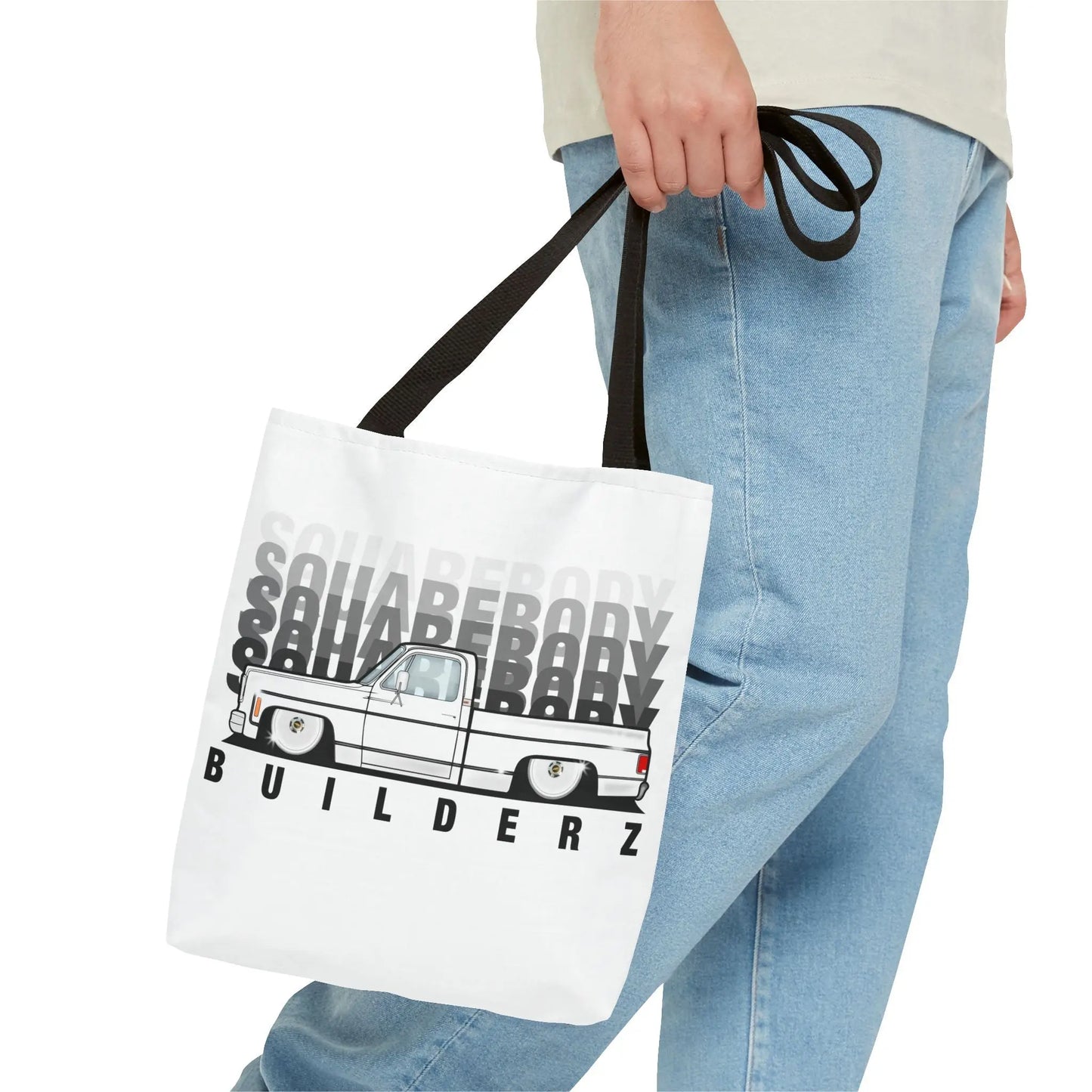 SQUAREBODY BUILDERZ Tote Bag (AOP) Printify
