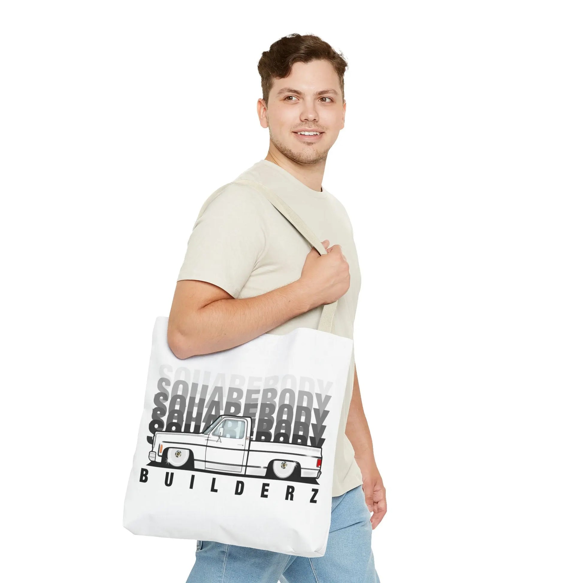 SQUAREBODY BUILDERZ Tote Bag (AOP) Printify