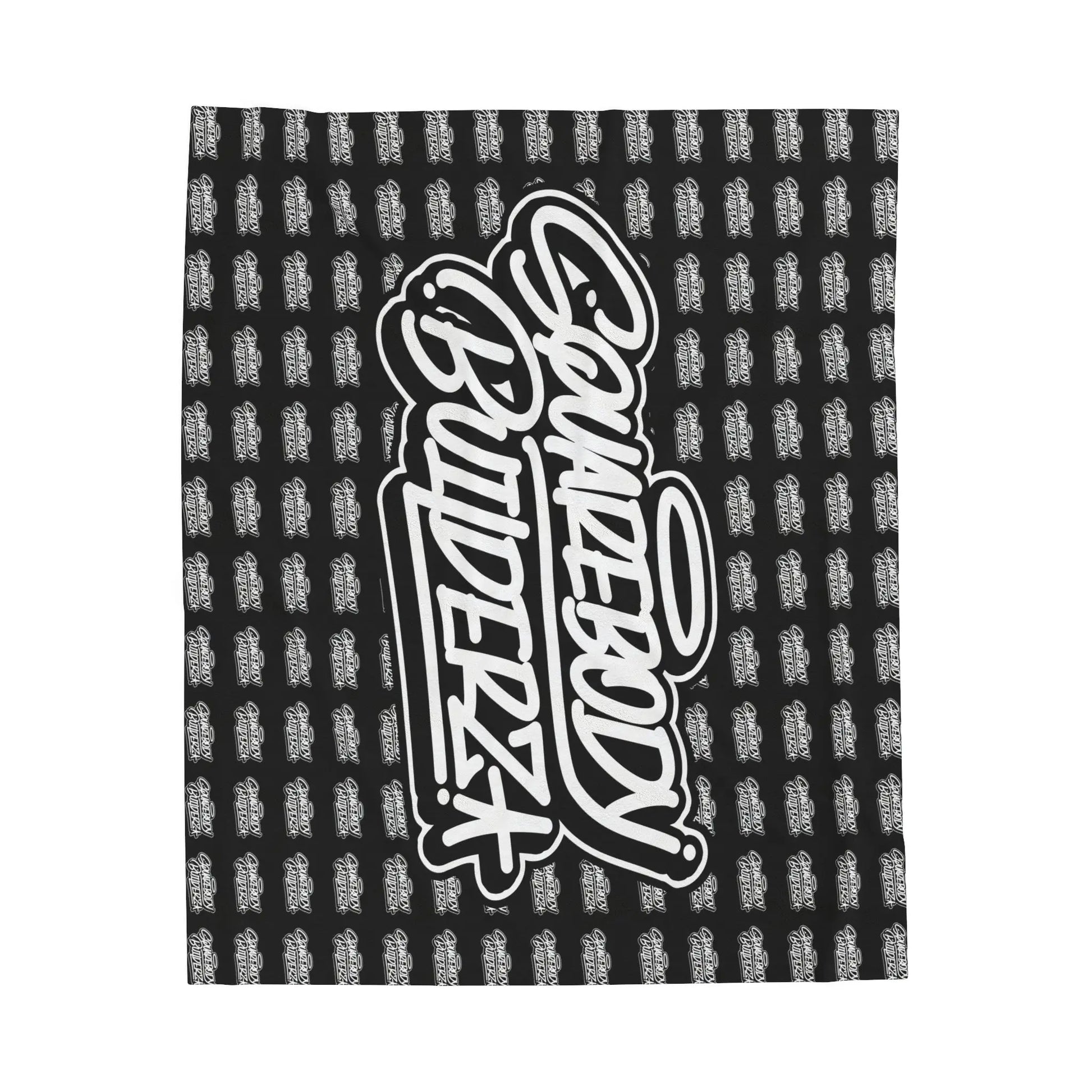 SQUAREBODY BUILDERZ Velveteen Plush Throw Blanket Printify