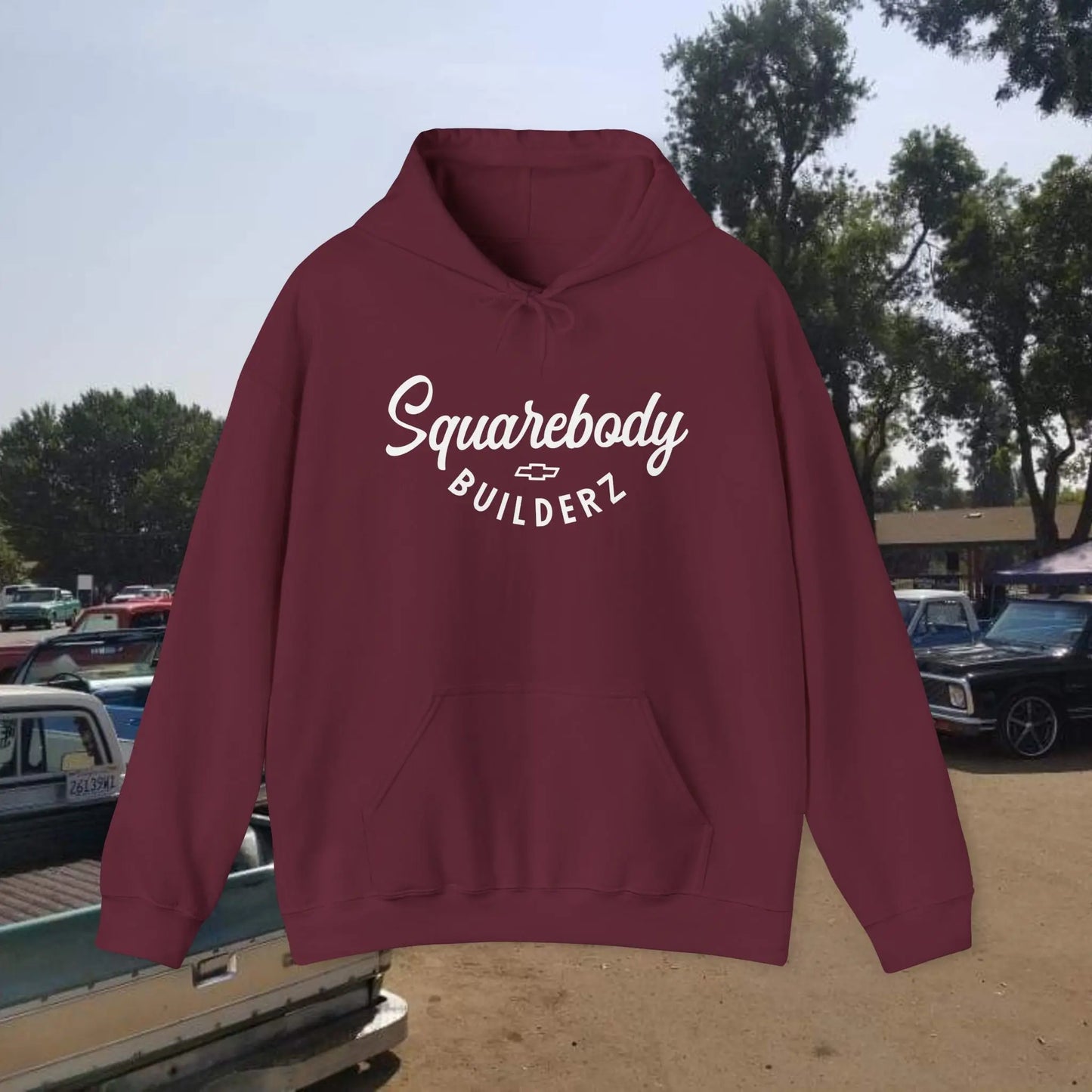 SQUAREBODY BUILDERZ logo Heavy Blend™ Hooded Sweatshirt Printify
