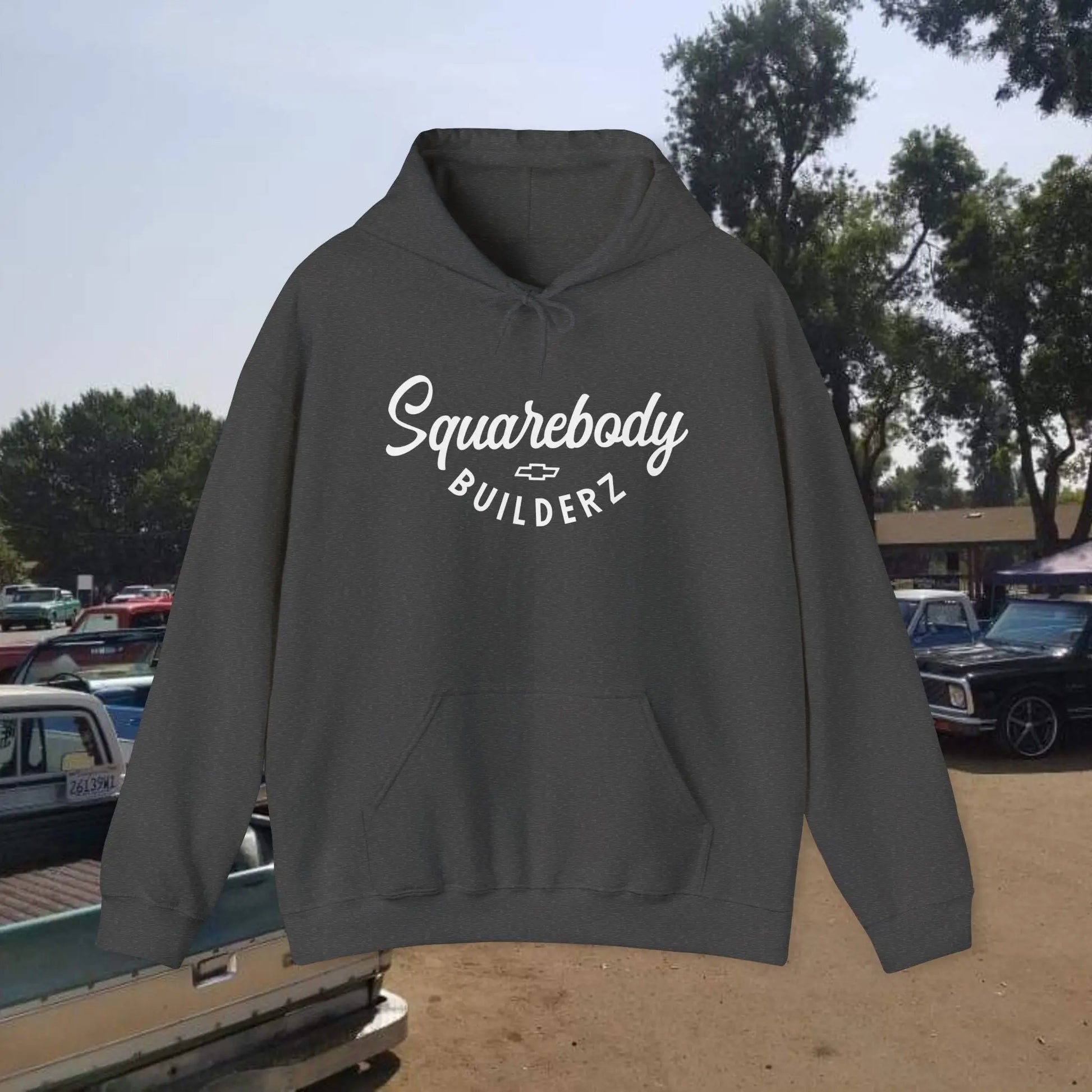 SQUAREBODY BUILDERZ logo Heavy Blend™ Hooded Sweatshirt Printify