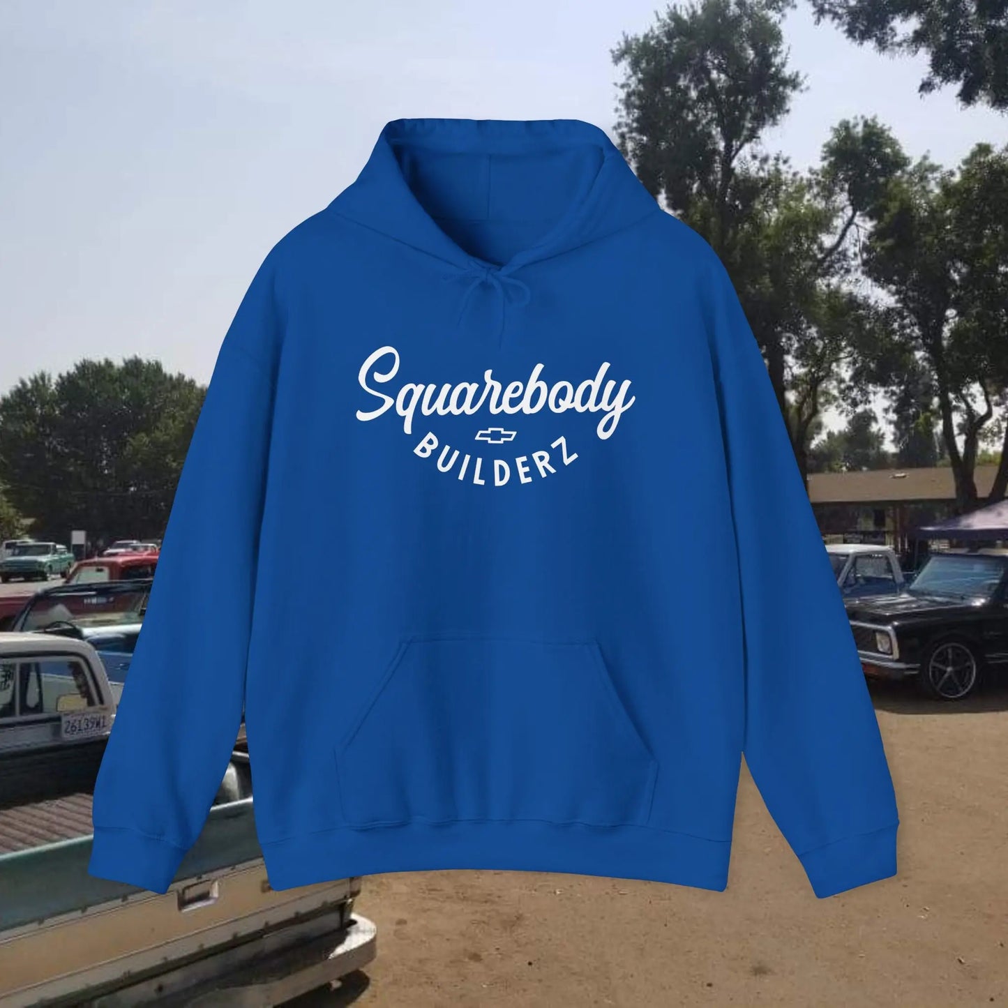 SQUAREBODY BUILDERZ logo Heavy Blend™ Hooded Sweatshirt Printify