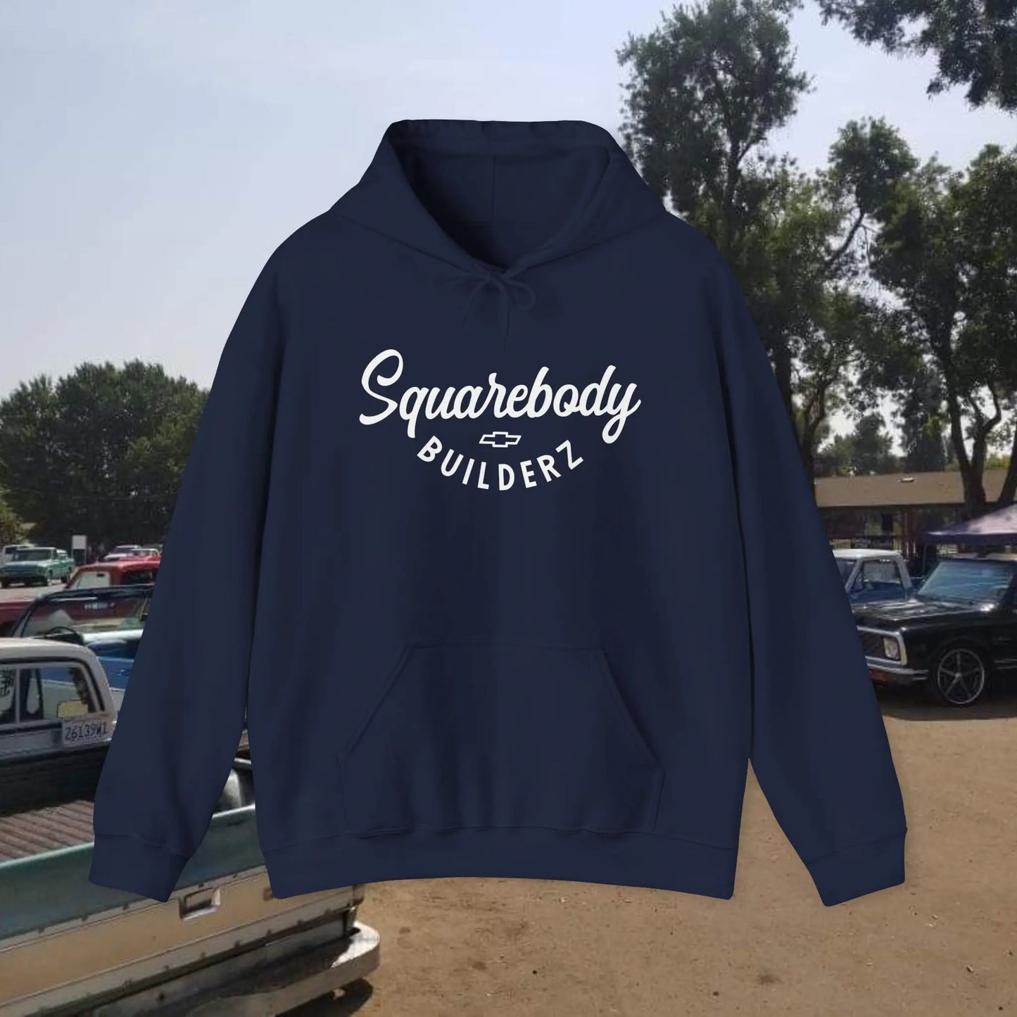 SQUAREBODY BUILDERZ logo Heavy Blend™ Hooded Sweatshirt Printify