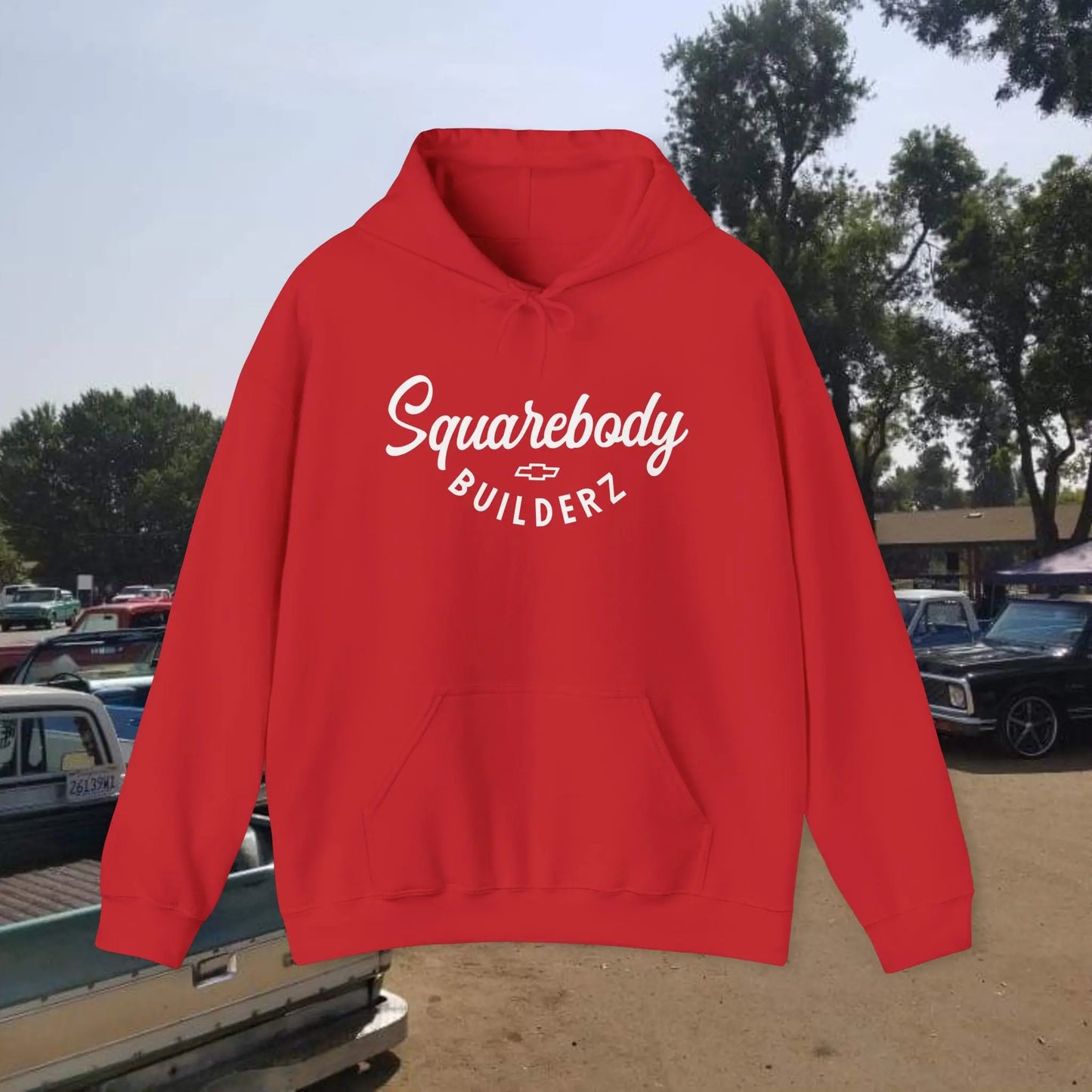 SQUAREBODY BUILDERZ logo Heavy Blend™ Hooded Sweatshirt Printify