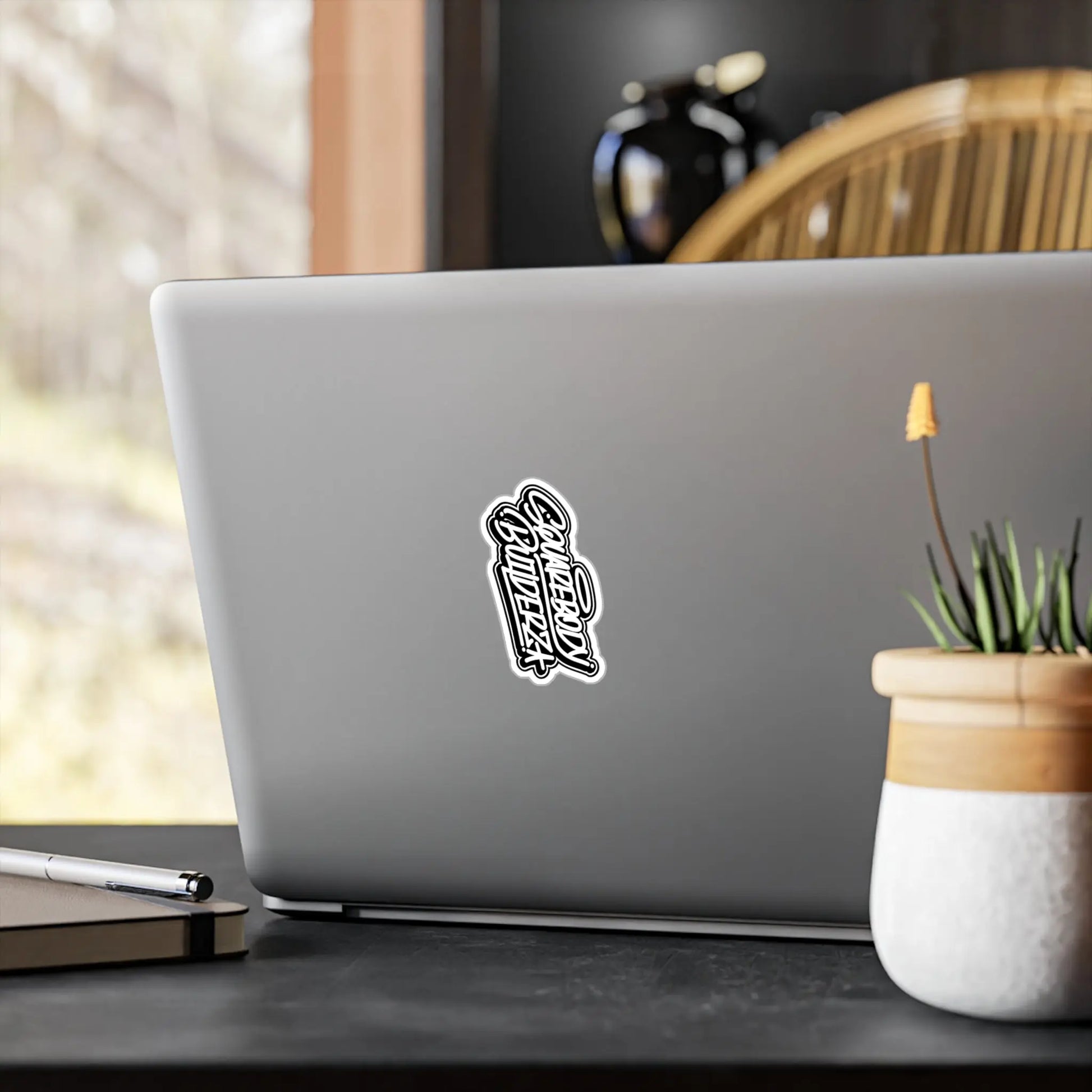 SQUAREBODY BUILDERZ logo STICKER Printify