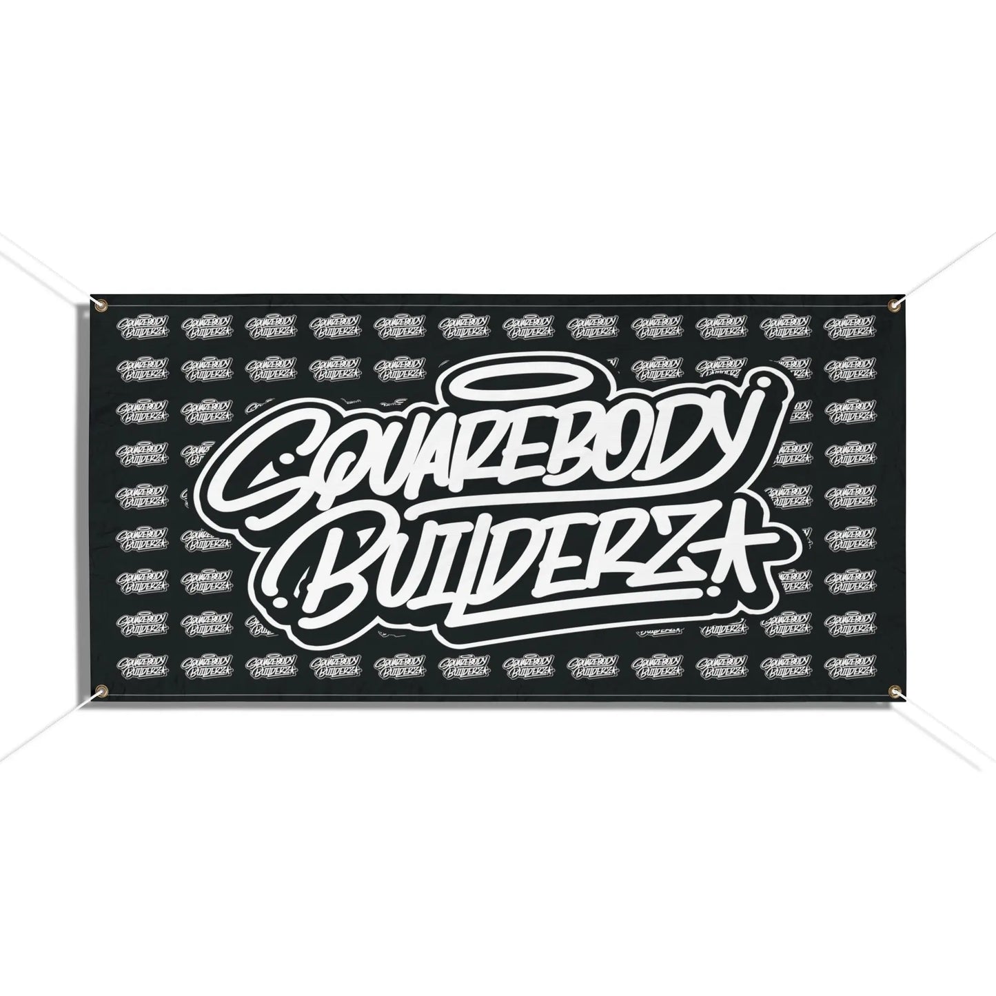 SQUAREBODY BUILDERZ logo Vinyl Banner Printify