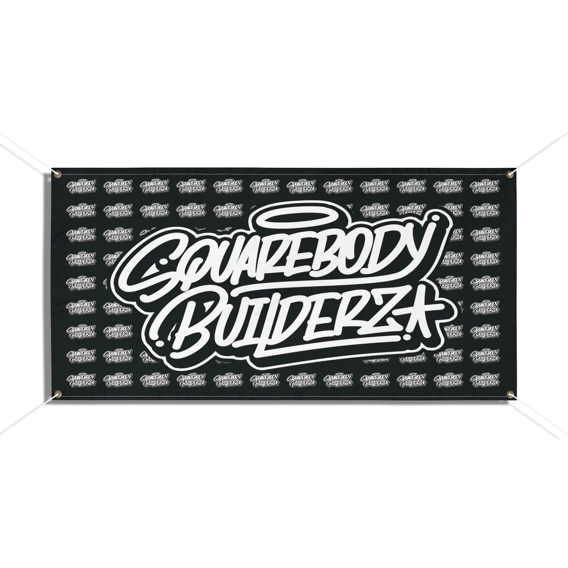 SQUAREBODY BUILDERZ logo Vinyl Banner Printify
