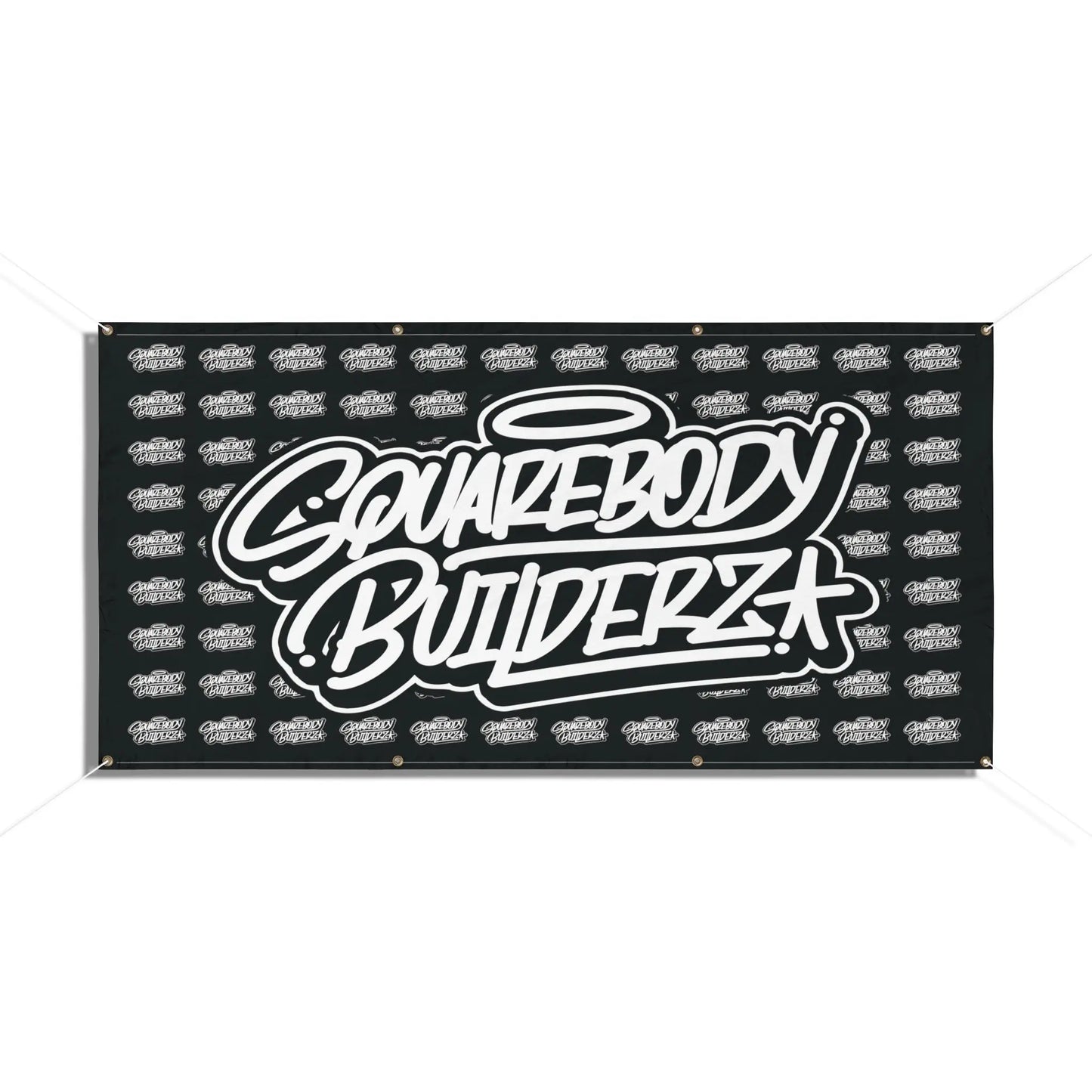 SQUAREBODY BUILDERZ logo Vinyl Banner Printify