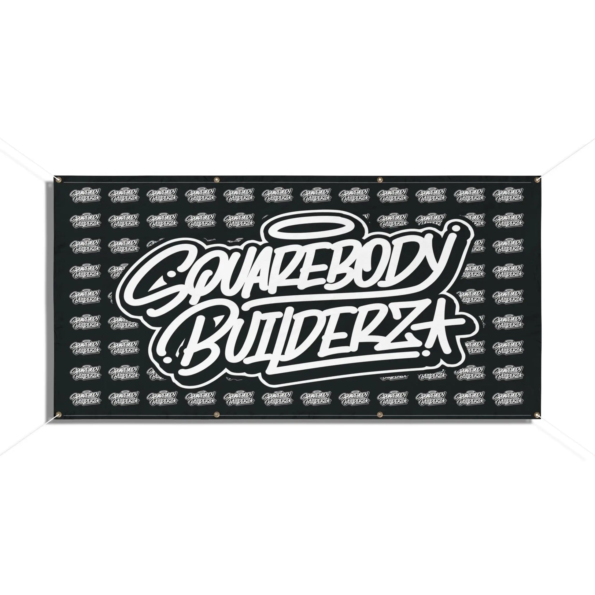 SQUAREBODY BUILDERZ logo Vinyl Banner Printify