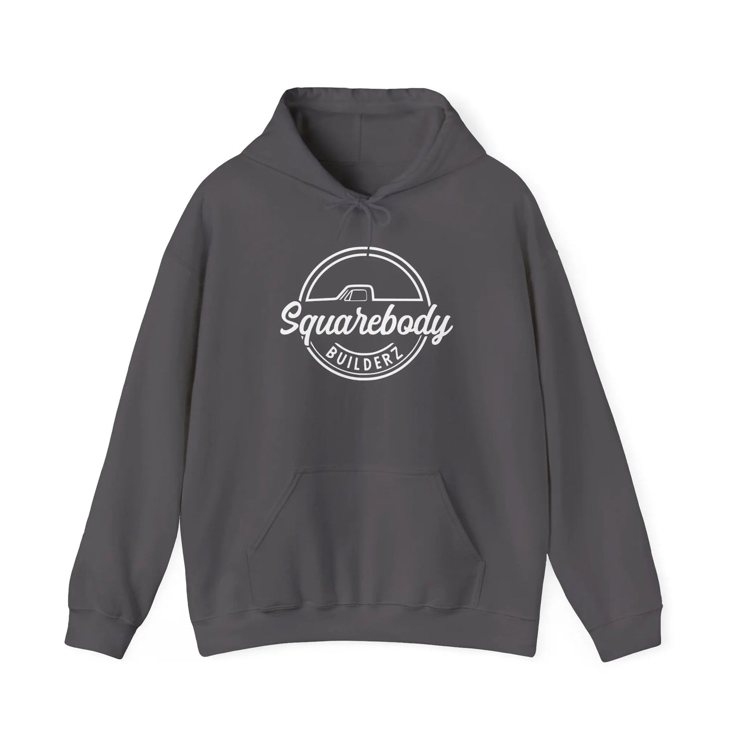SQUAREBODY BUILDERZ round LOGO Unisex Heavy Blend™ Hooded Sweatshirt Printify