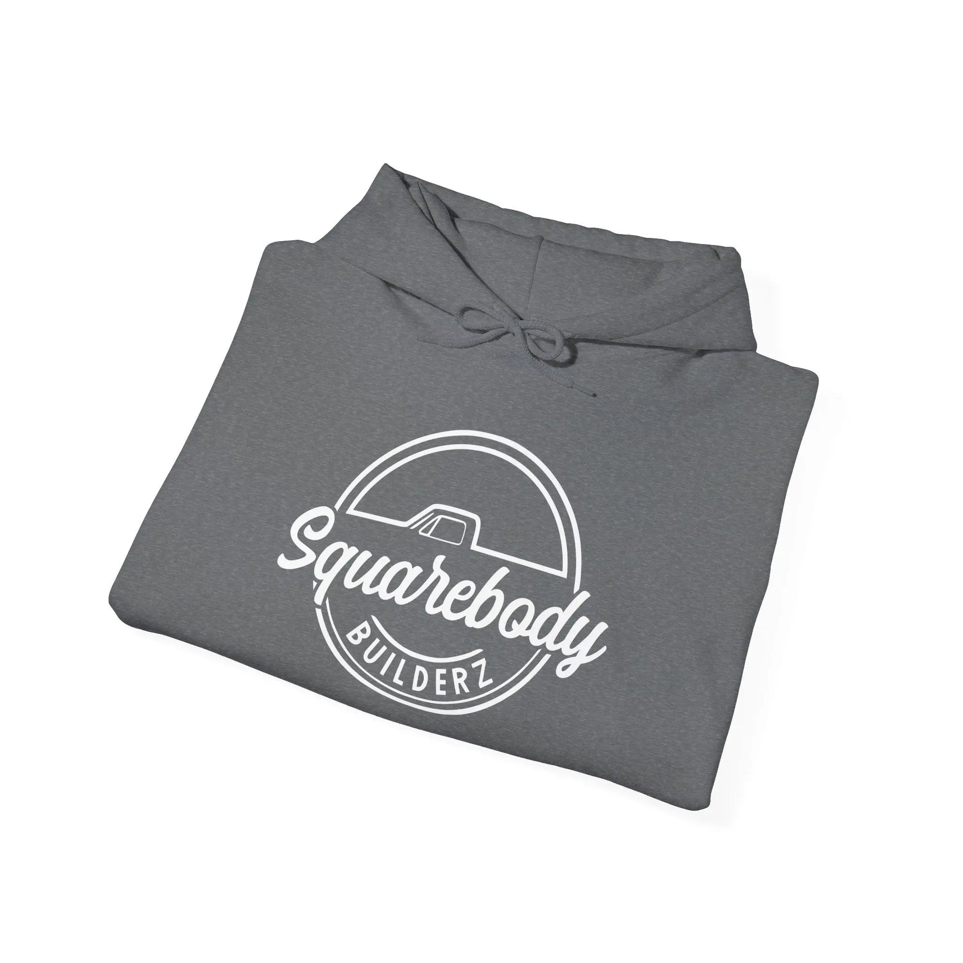 SQUAREBODY BUILDERZ round LOGO Unisex Heavy Blend™ Hooded Sweatshirt Printify