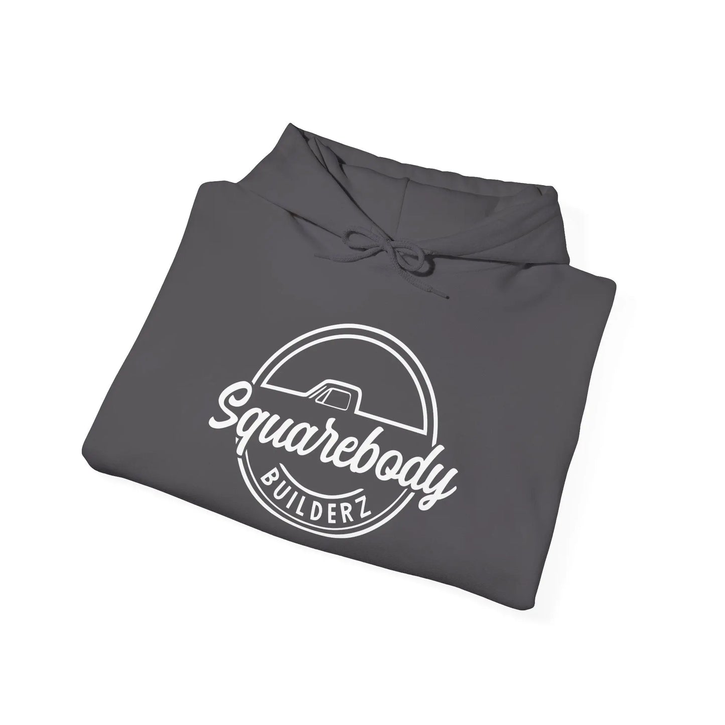 SQUAREBODY BUILDERZ round LOGO Unisex Heavy Blend™ Hooded Sweatshirt Printify